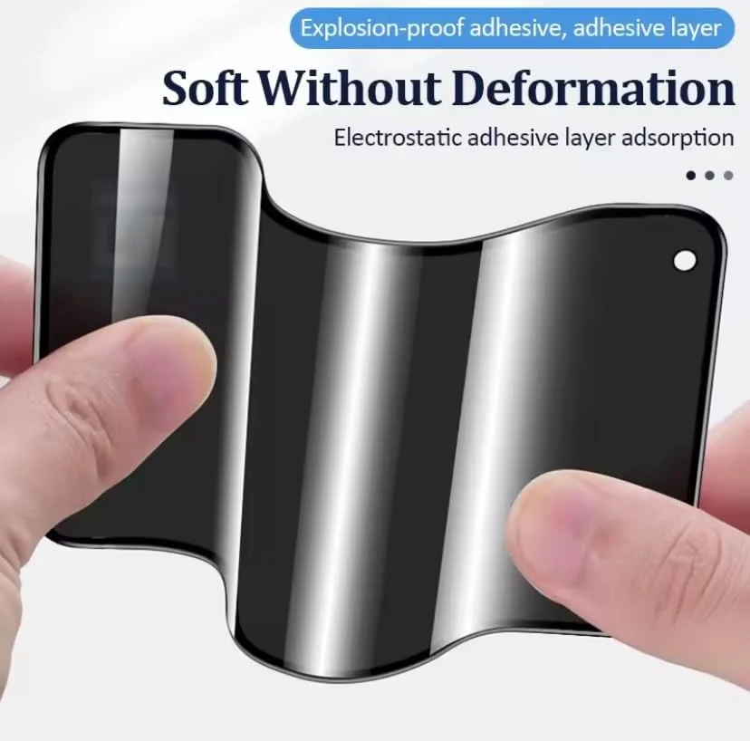 محافظ صفحه نمایش حریم خصوصی برای آیفون 16 پرو مکس، فیلم سرامیکی مات، ضد جاسوسی، چسب کامل، محافظ صفحه نمایش انعطاف پذیر و نشکن برای (آیفون 16 پرو مکس)