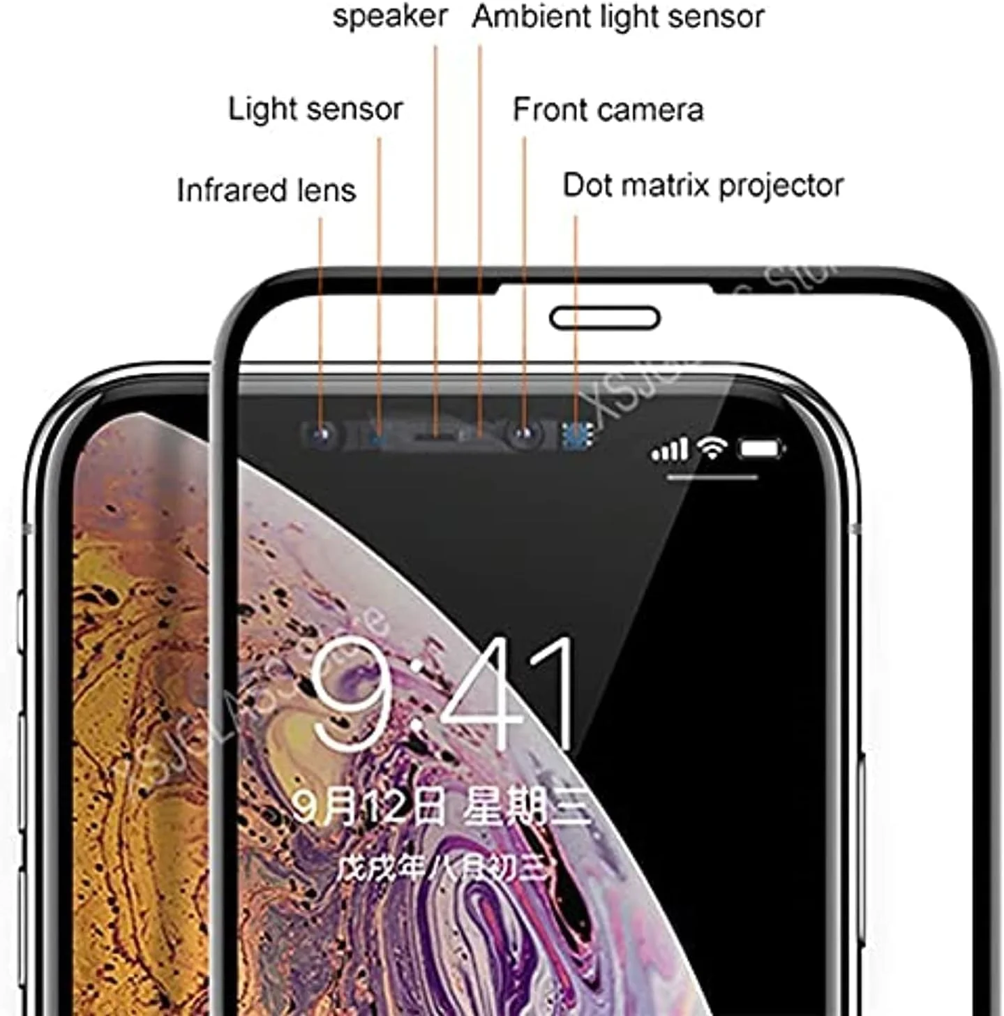 محافظ صفحه نمایش شیشه ای حرارت دیده EZUK سازگار با Apple iPhone 12 و iPhone 12 Pro