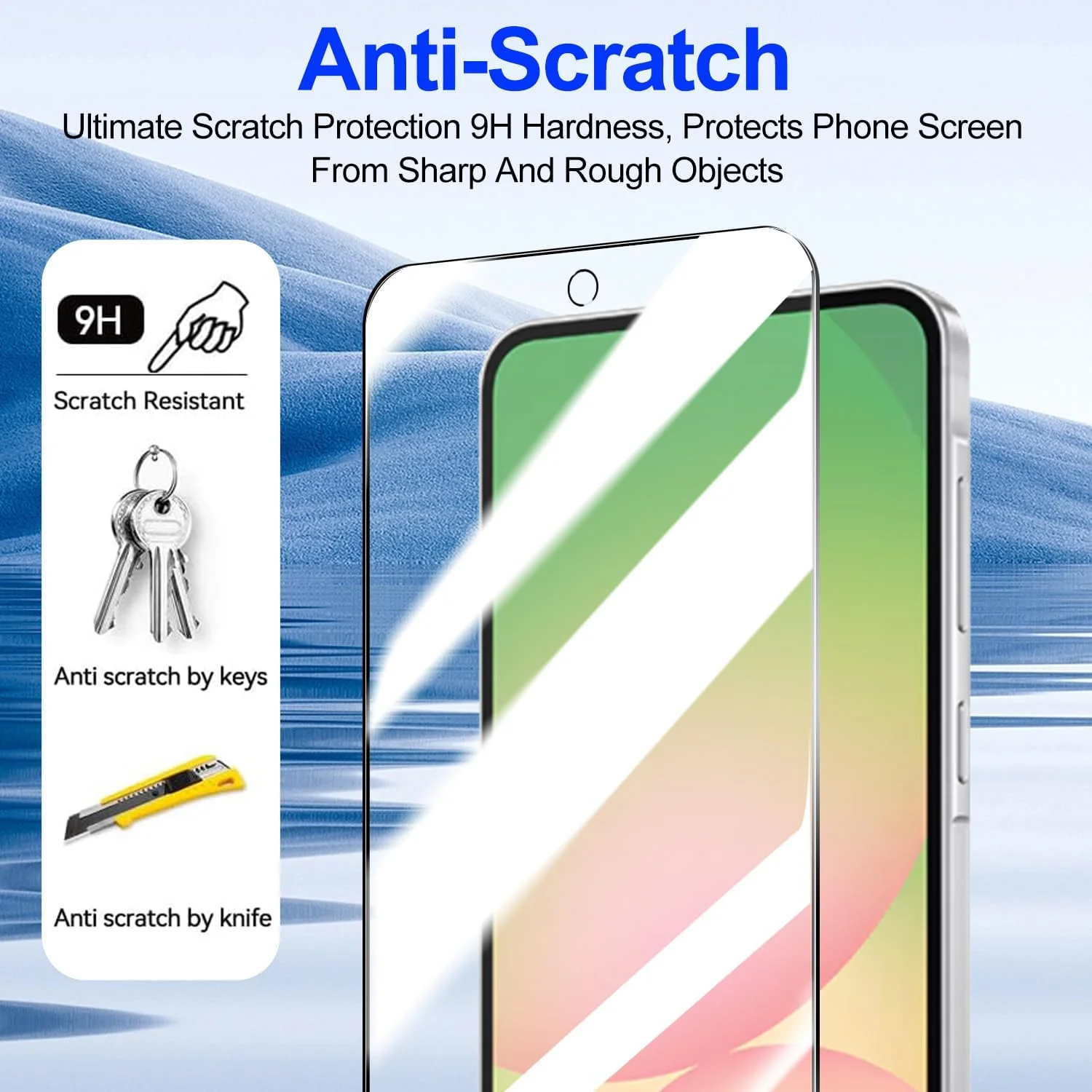 [بسته 4 عددی] محافظ صفحه نمایش شیشه ای حرارت دیده 9H T Tersely برای گوشی سامسونگ گلکسی A56 5G (2025)، همراه با قاب تراز نصب، پشتیبانی از باز کردن قفل اثر انگشت، سازگار با قاب، فیلم ضد خش