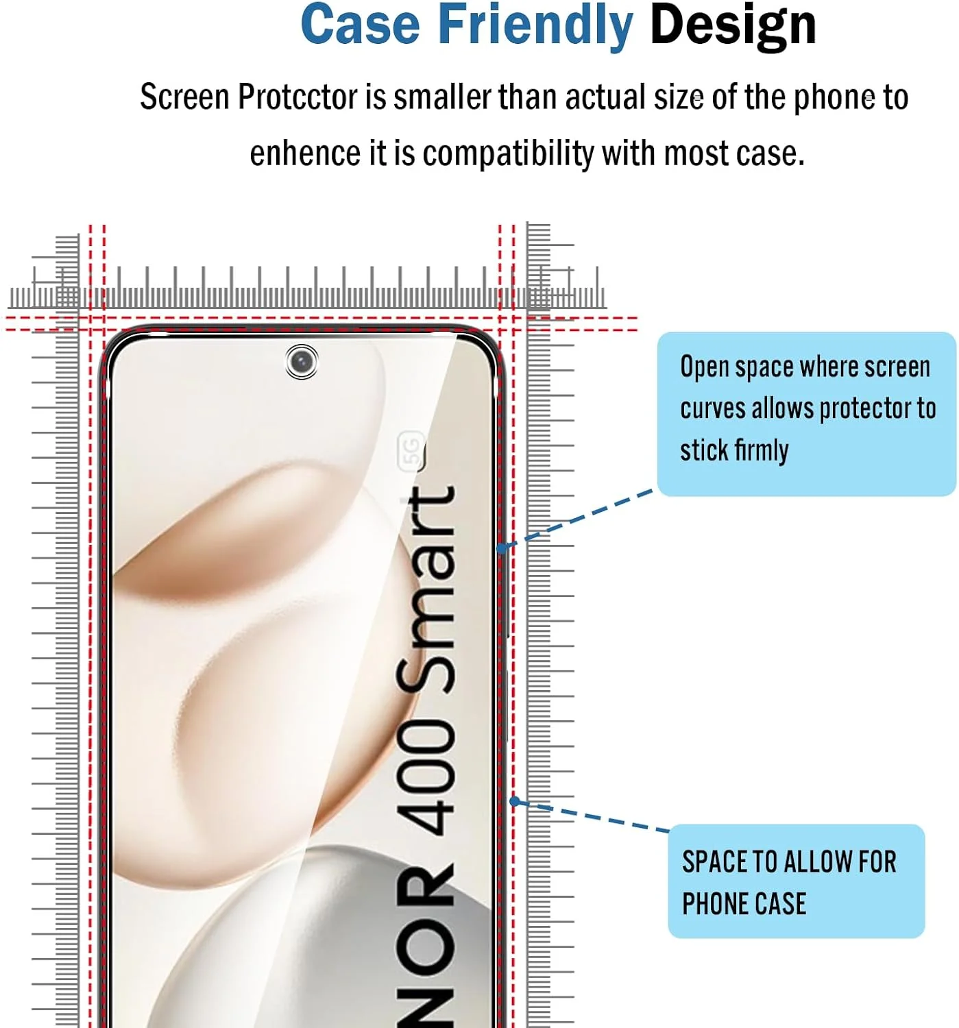 محافظ صفحه نمایش شیشه ای حرارت دیده Natbok (بسته 2+2) برای گوشی Honor 400 Smart 5G 6.77 اینچ و محافظ لنز دوربین، سختی 9H، فوق العاده مقاوم، ضد اثر انگشت، بدون حباب، فیلم HD شفاف برای Honor 400 Smart