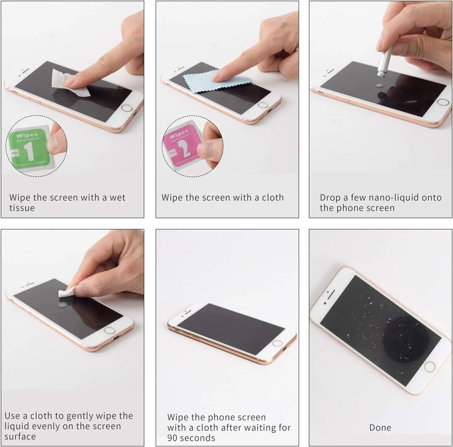 محافظ صفحه نمایش مایع ZenTrade، محافظ نانو شیشه ای مایع تلفن، جهانی برای همه صفحه نمایش ها از جمله آیپد و تلفن های دارای صفحه نمایش منحنی محافظ صفحه نمایش مایع ZenTrade، محافظ نانو شیشه ای مایع تلفن، جهانی برای همه صفحه نمایش ها از جمله آیپد و تلفن های دارای صفحه نمایش منحنی