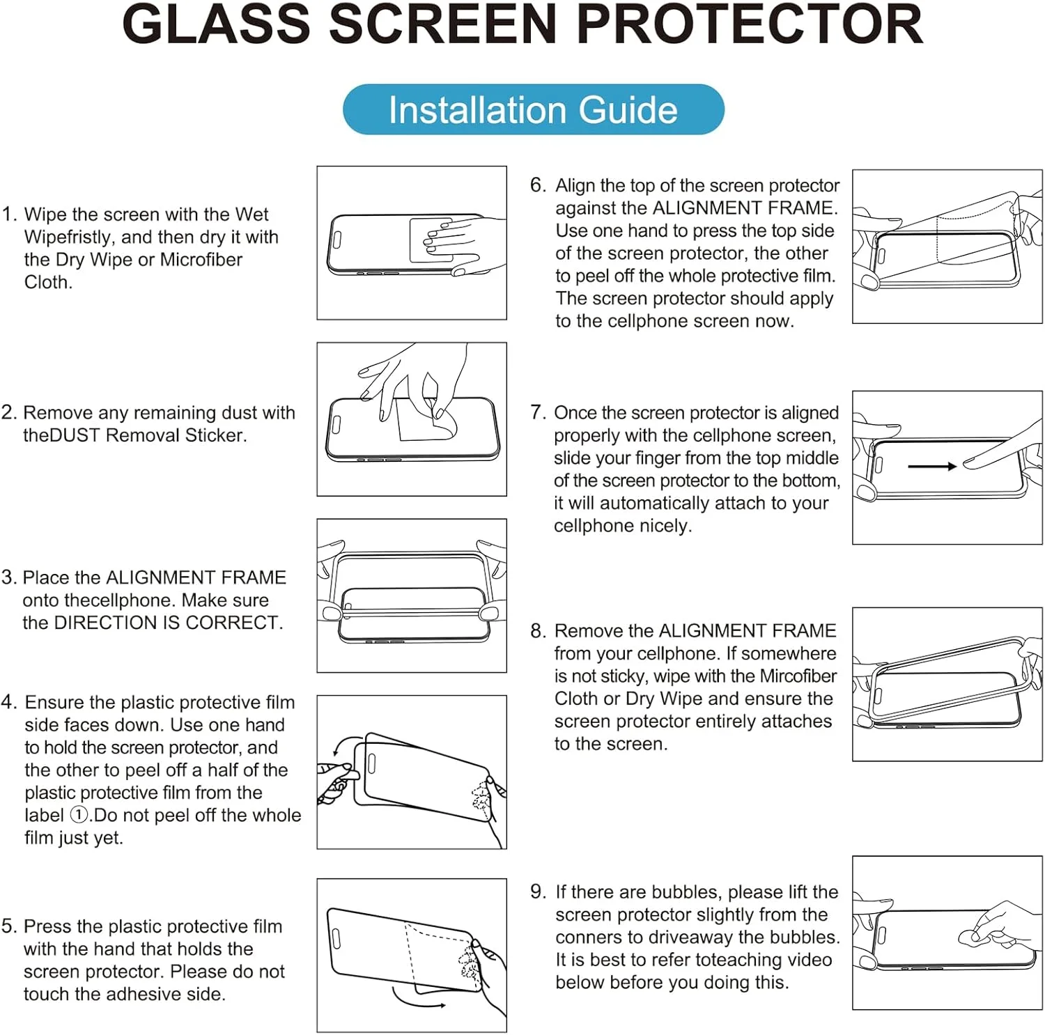 محافظ صفحه نمایش مات Mothca برای آیفون 17/ آیفون 16 پرو، فیلم شیشه ای حرارت دیده، ضد تابش نور و ضد اثر انگشت، سازگار با قاب، نصب آسان بدون حباب - صاف و ابریشمی، 6.3 اینچ (1 عدد)