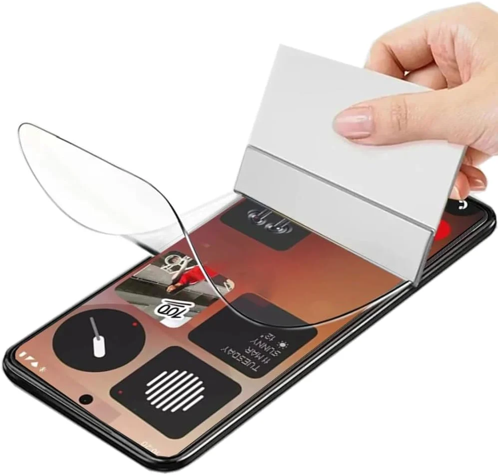 محافظ صفحه نمایش هیدروژل حساس Renwox، دو عددی، مناسب برای ناتینگ فون (3a) / (3a) Pro سایز 6.77 اینچ، انعطاف پذیر، شفاف HD، ضد اثر انگشت و مقاوم در برابر انفجار