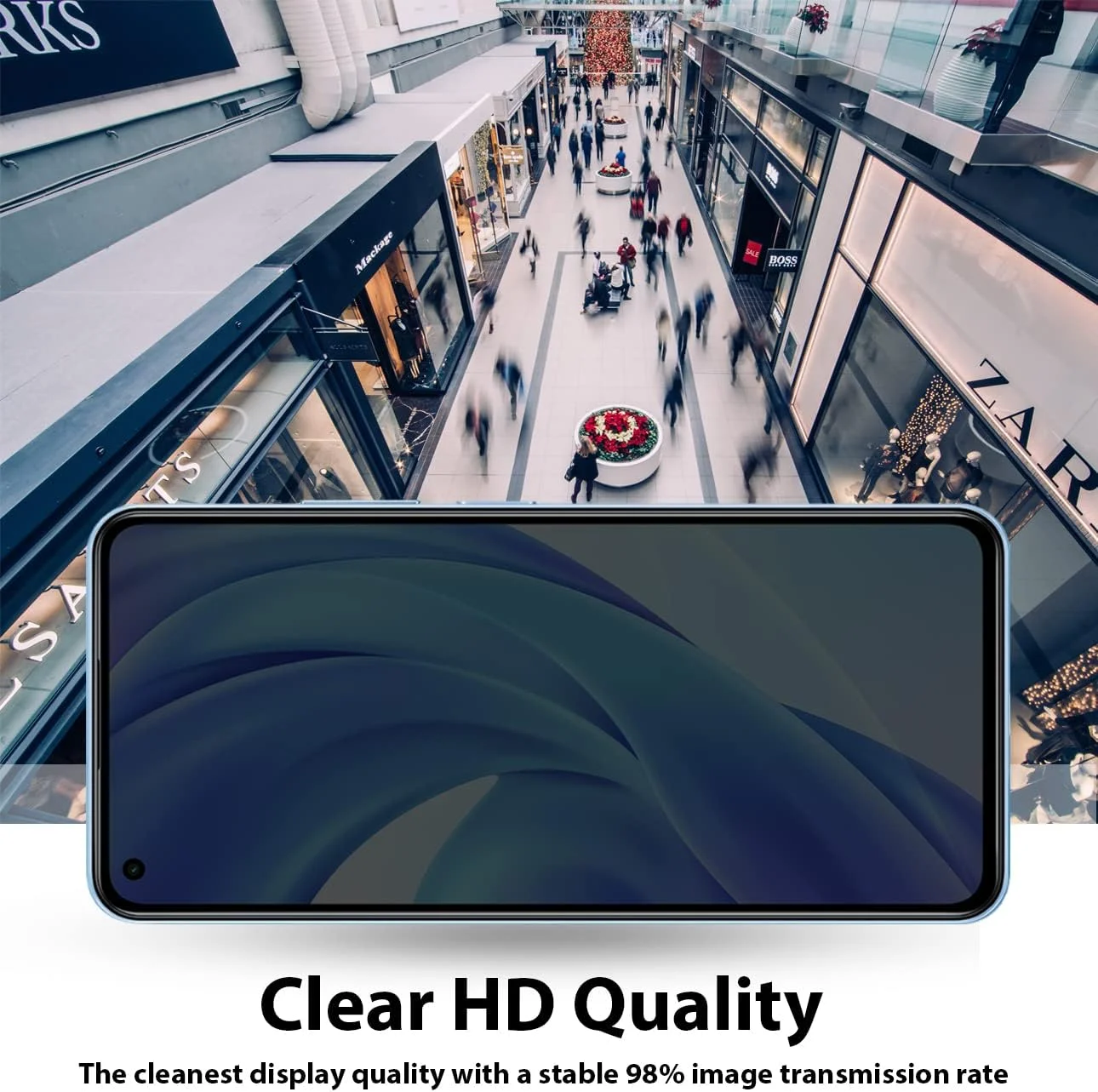 محافظ صفحه نمایش حریم خصوصی الحتروشی سازگار با شیائومی Mi 11 Lite/Mi 11 Lite 5G شیشه حرارت دیده [ضد تابش نور] [پوشش کامل HD] [نصب آسان] [مقاوم در برابر خراش]