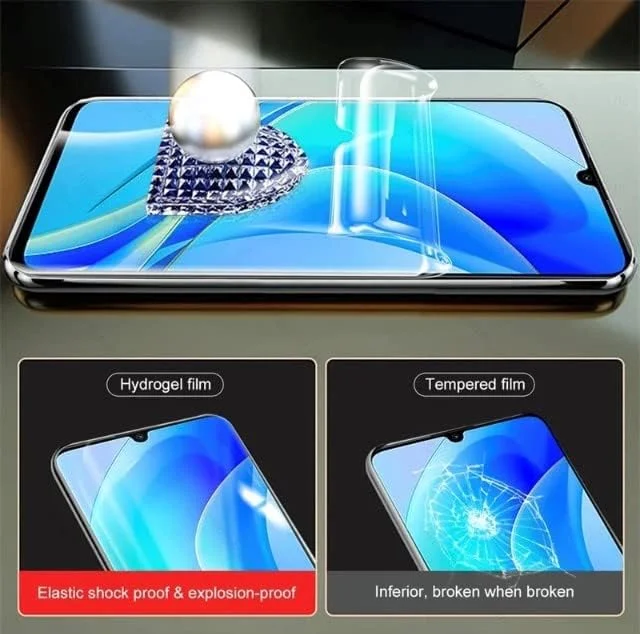 WardSan [2 عدد برای Nothing Phone 6.55 اینچ - 2 عدد فیلم محافظ هیدروژل سه بعدی جلو و عقب | ضد ضربه | سازگار با قاب | فیلم محافظ TPU نرم