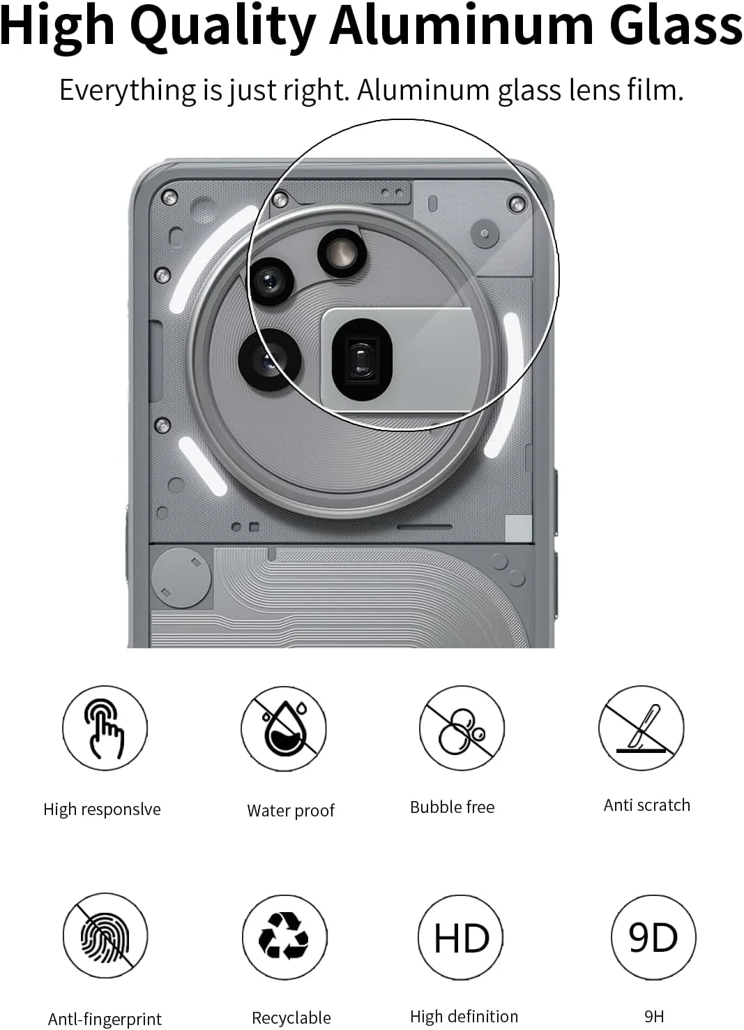 محافظ صفحه نمایش گوشی ناتینگ فون 3A پرو به همراه محافظ لنز دوربین، وضوح 9HD، پوشش کامل، بسته 2 عددی محافظ صفحه نمایش گوشی ناتینگ فون 3A پرو به همراه محافظ لنز دوربین، وضوح 9HD، پوشش کامل، بسته 2 عددی