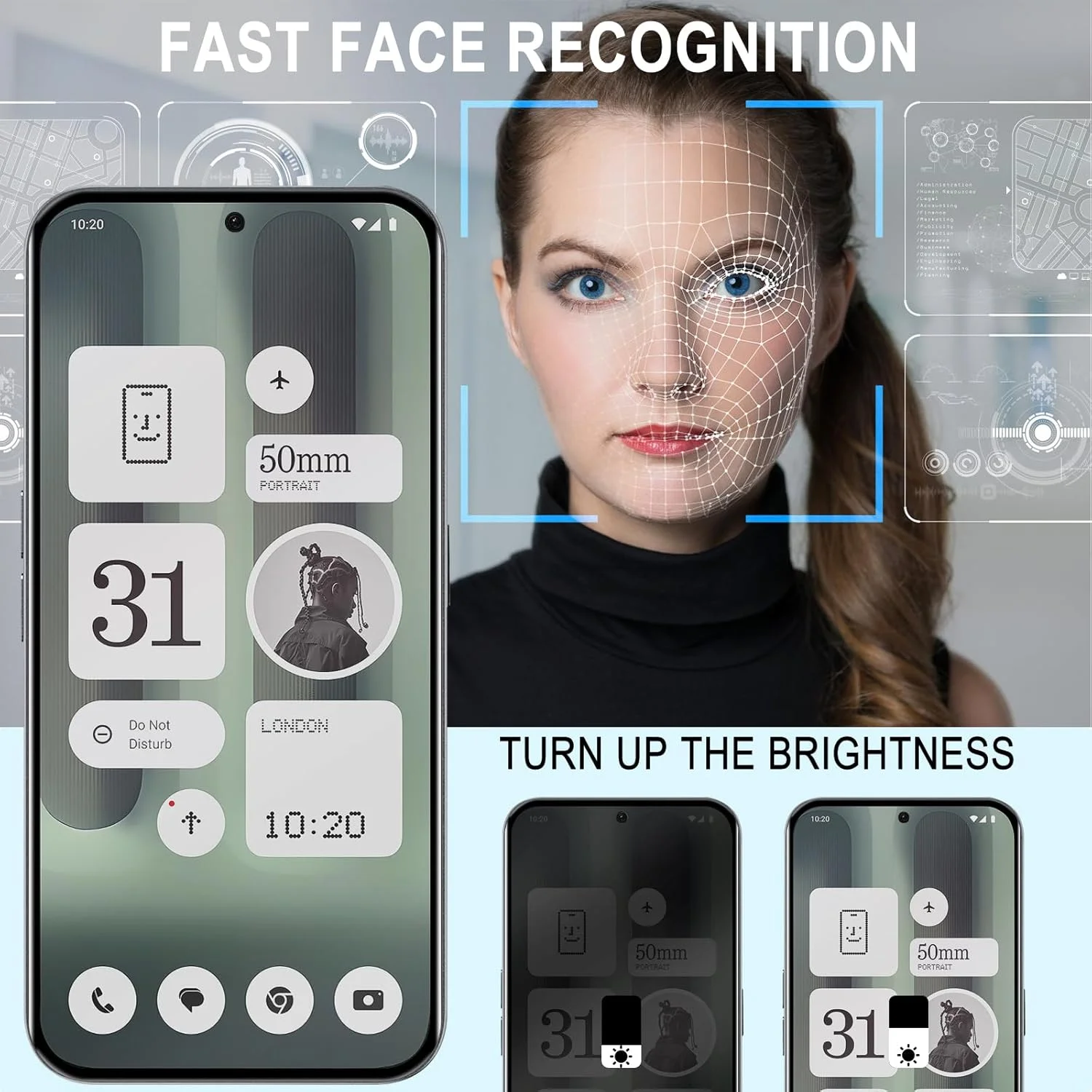 محافظ صفحه نمایش حریم خصوصی Gruattreay [بسته 2+2] سازگار با Nothing Phone 2a Plus به همراه محافظ لنز دوربین، شیشه حرارت دیده ضد جاسوسی، سختی 9H ضد خش