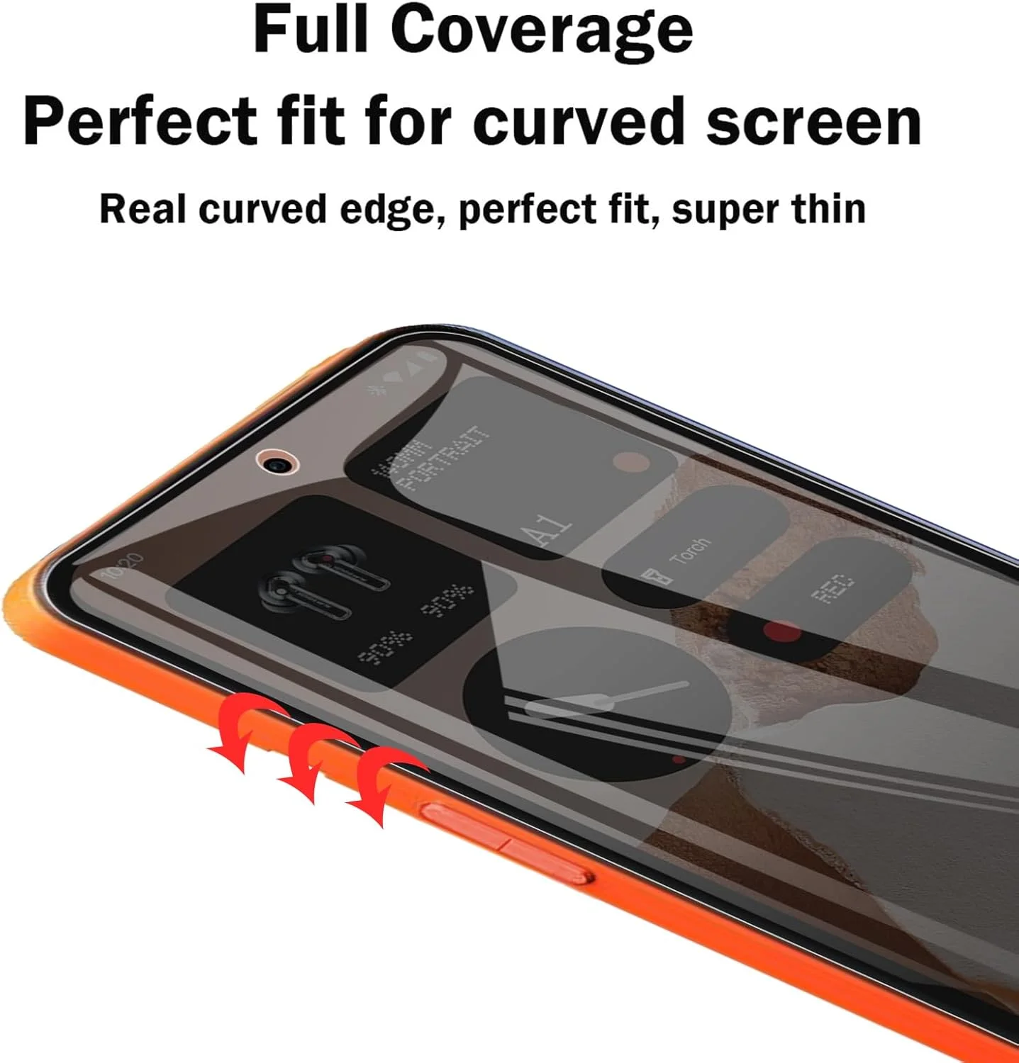 محافظ صفحه نمایش حریم خصوصی KUSINHOKA برای گوشی ناتینگ CMF Phone 2 Pro، [2 عدد] فیلم محافظ هیدروژل HD انعطاف پذیر، [ضد خش] محافظ صفحه نمایش حریم خصوصی برای CMF Phone 2 Pro