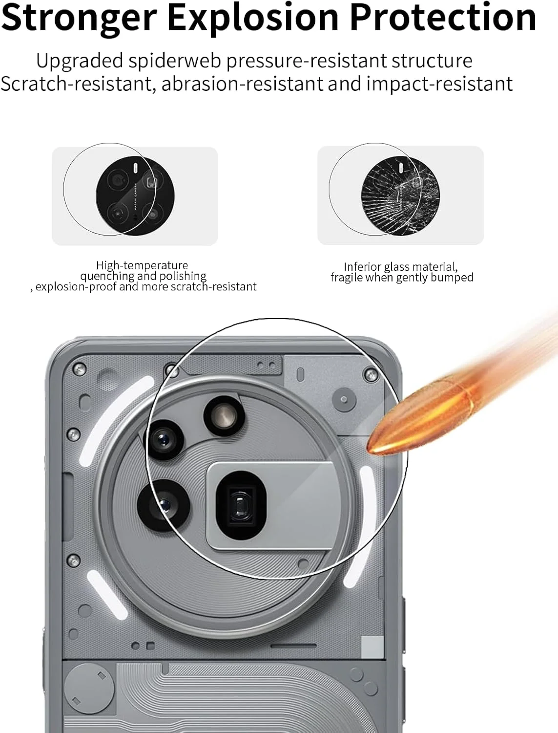 محافظ صفحه نمایش گوشی ناتینگ فون 3A پرو به همراه محافظ لنز دوربین، وضوح 9HD، پوشش کامل، بسته 2 عددی محافظ صفحه نمایش گوشی ناتینگ فون 3A پرو به همراه محافظ لنز دوربین، وضوح 9HD، پوشش کامل، بسته 2 عددی