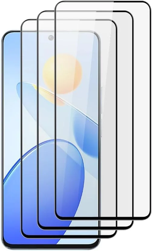 محافظ صفحه نمایش QINOUK برای Nothing Phone 2a Plus، [بسته 3 عددی] محافظ صفحه نمایش شیشه ای حرارت دیده HD، محافظت تمام صفحه، [مقاوم در برابر خراش] [بدون حباب] برای Nothing Phone 2a Plus - شفاف