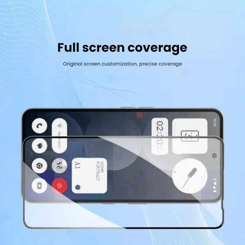 Gruattreay Anti-peeping Film Compatible with Nothing Phone (3a) Pro, A Sheet of High Hardness Tempered Film with Anti-fingerprint & Anti-scratch Features