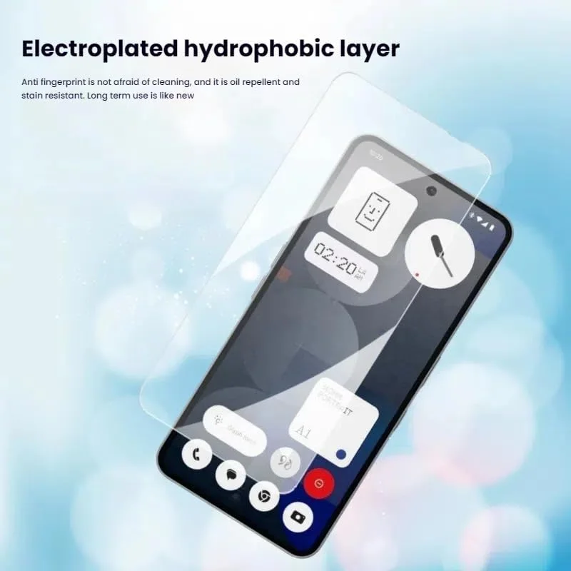 Gruattreay Anti-peeping Film Compatible with Nothing Phone (3a) Pro, A Sheet of High Hardness Tempered Film with Anti-fingerprint & Anti-scratch Features