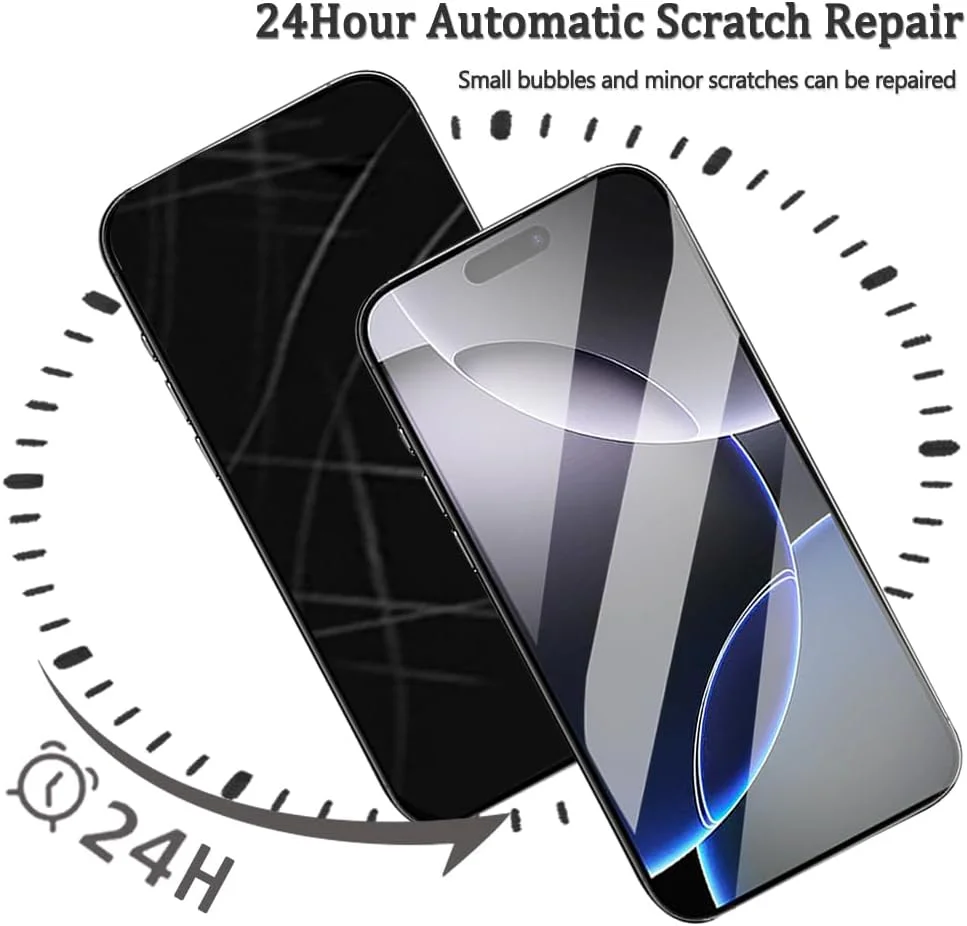 محافظ صفحه نمایش هیدروژل Hhfcryst برای ناتینگ فون (2a)، بسته 3 عددی محافظ صفحه نمایش TPU نرم و شفاف با وضوح بالا (غیر شیشه حرارت دیده)