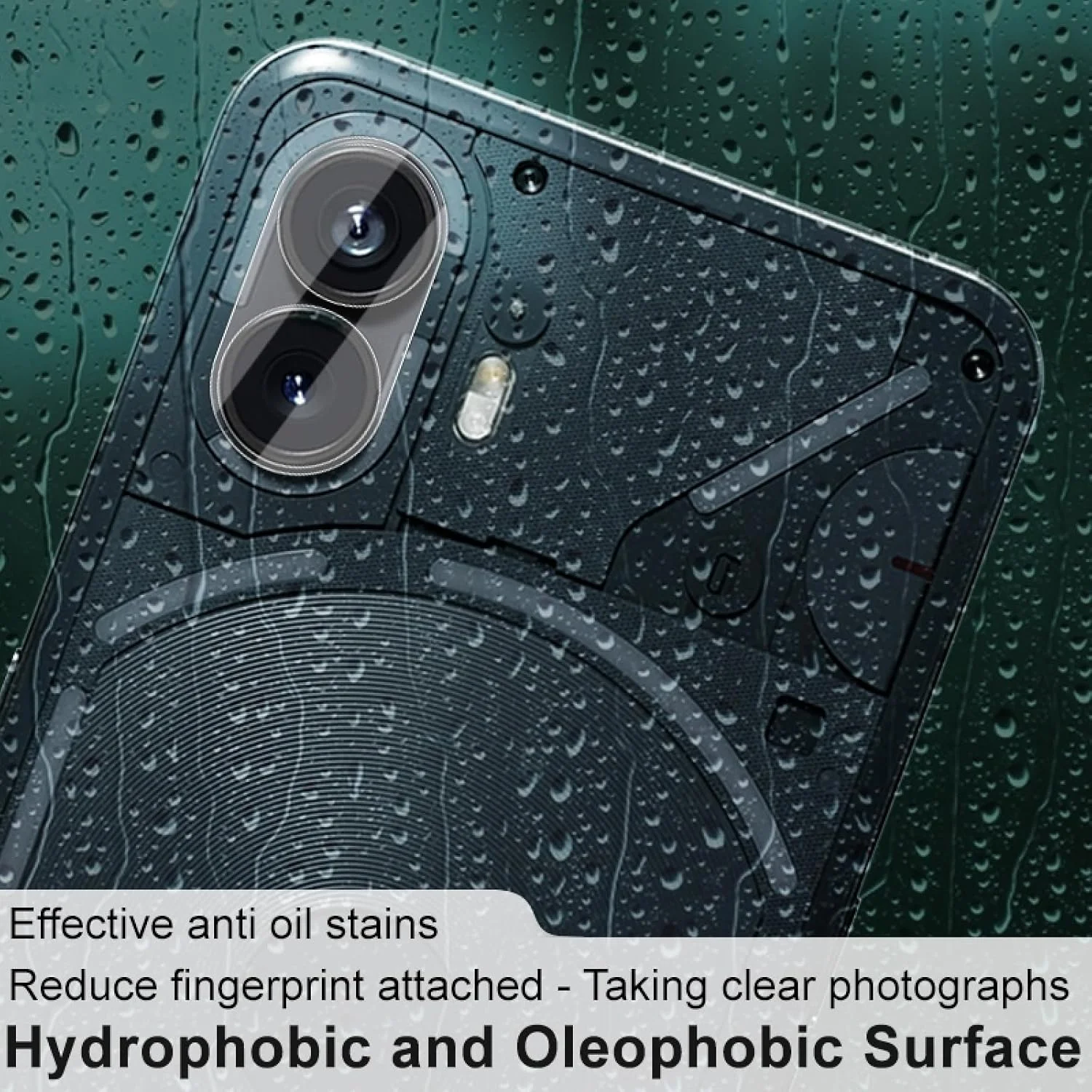 محافظ لنز شیشه ای تمپرد SHIHUI برای گوشی Nothing Phone 2، فیلم لنز شیشه ای یکپارچه با وضوح بالا