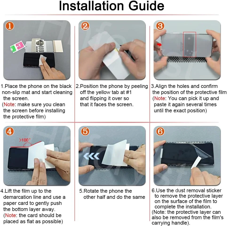 محافظ صفحه نمایش هیدروژل Hhfcryst برای ناتینگ فون (2a)، بسته 3 عددی محافظ صفحه نمایش TPU نرم و شفاف با وضوح بالا (غیر شیشه حرارت دیده)