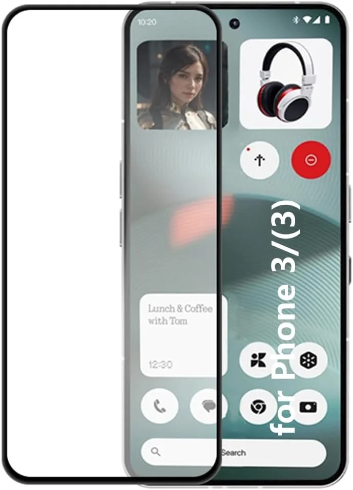 Kepuch Screen Protector Compatible for Nothing Phone 3/(3) - Tempered Glass 2 Pack