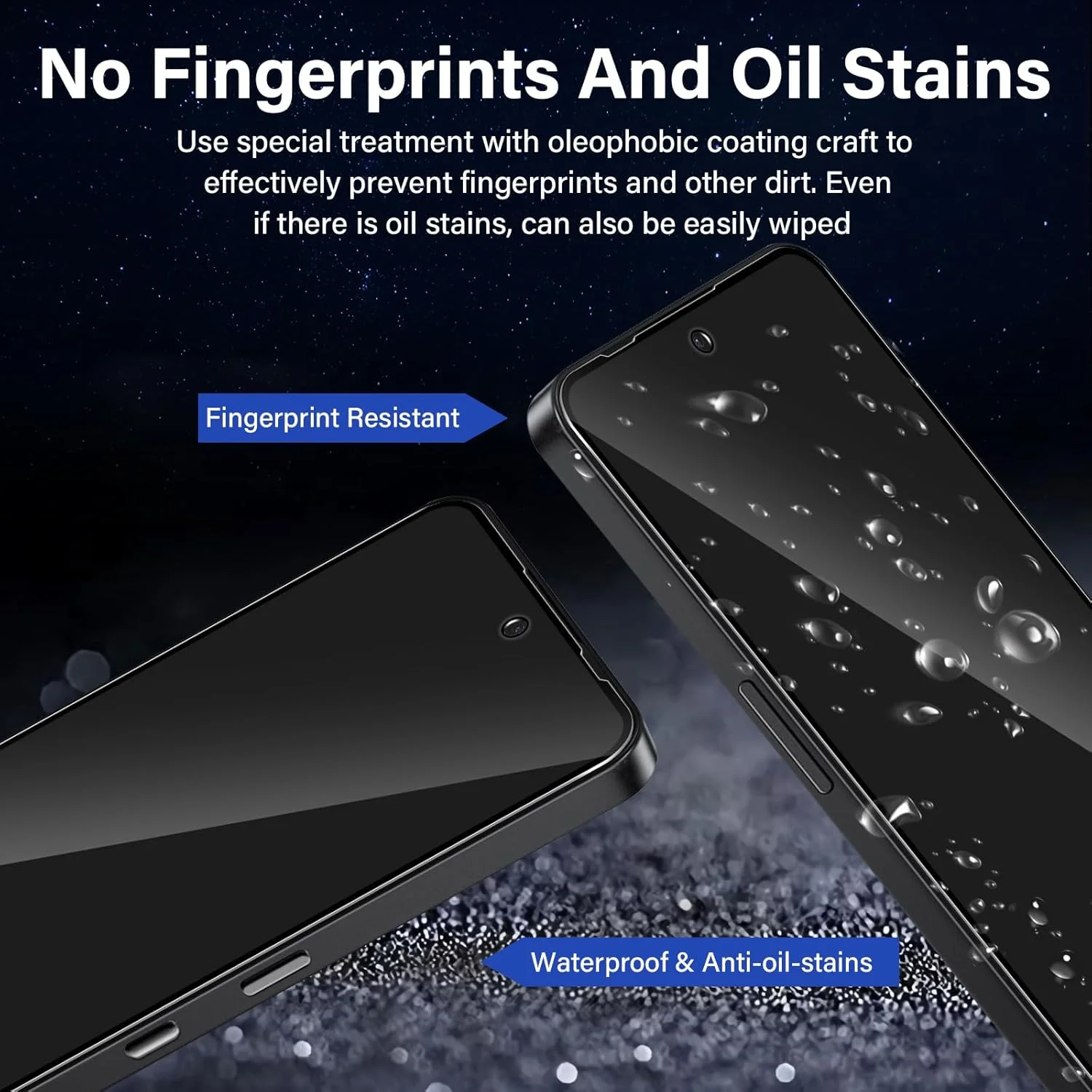 محافظ صفحه نمایش حریم خصوصی تمام صفحه Funrae برای Nothing CMF Phone 2 Pro/Phone 3A از جنس شیشه حرارت دیده، فیلم ضد جاسوسی با سختی 9H، شیشه محافظ حریم خصوصی، محافظ صفحه نمایش ضد جاسوسی [بسته 2 عددی]