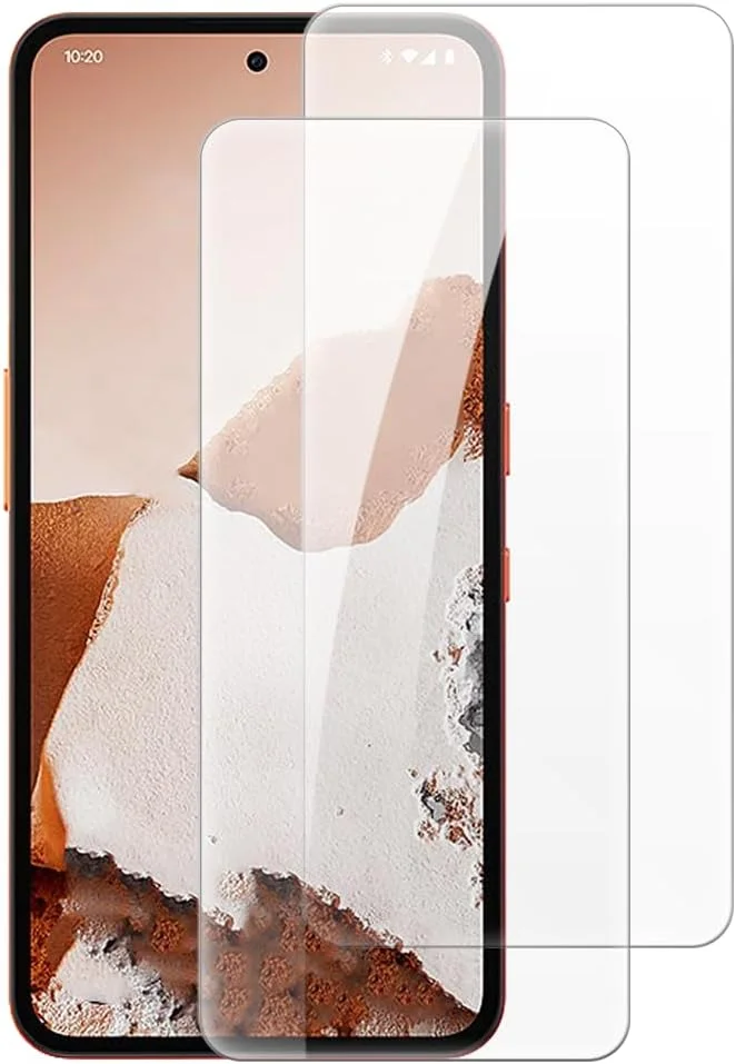 محافظ صفحه نمایش شیشه ای حرارت دیده شانتایم [2 عددی] سازگار با گوشی ناتینگ CMF Phone 2 Pro 5G (6.77 اینچ)، شفاف HD ضد خش، بدون حباب، سازگار با قاب