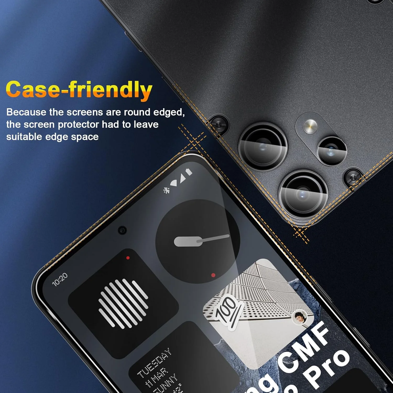 محافظ صفحه نمایش شیشه ای QULLOO برای گوشی Nothing CMF Phone 2 Pro، شامل 2 عدد محافظ صفحه نمایش و 2 عدد محافظ لنز دوربین عقب، فیلم محافظ با سختی 9H، وضوح HD و ضد خش محافظ صفحه نمایش شیشه ای QULLOO برای گوشی Nothing CMF Phone 2 Pro، شامل 2 عدد محافظ صفحه نمایش و 2 عدد محافظ لنز دوربین عقب، فیلم محافظ با سختی 9H، وضوح HD و ضد خش