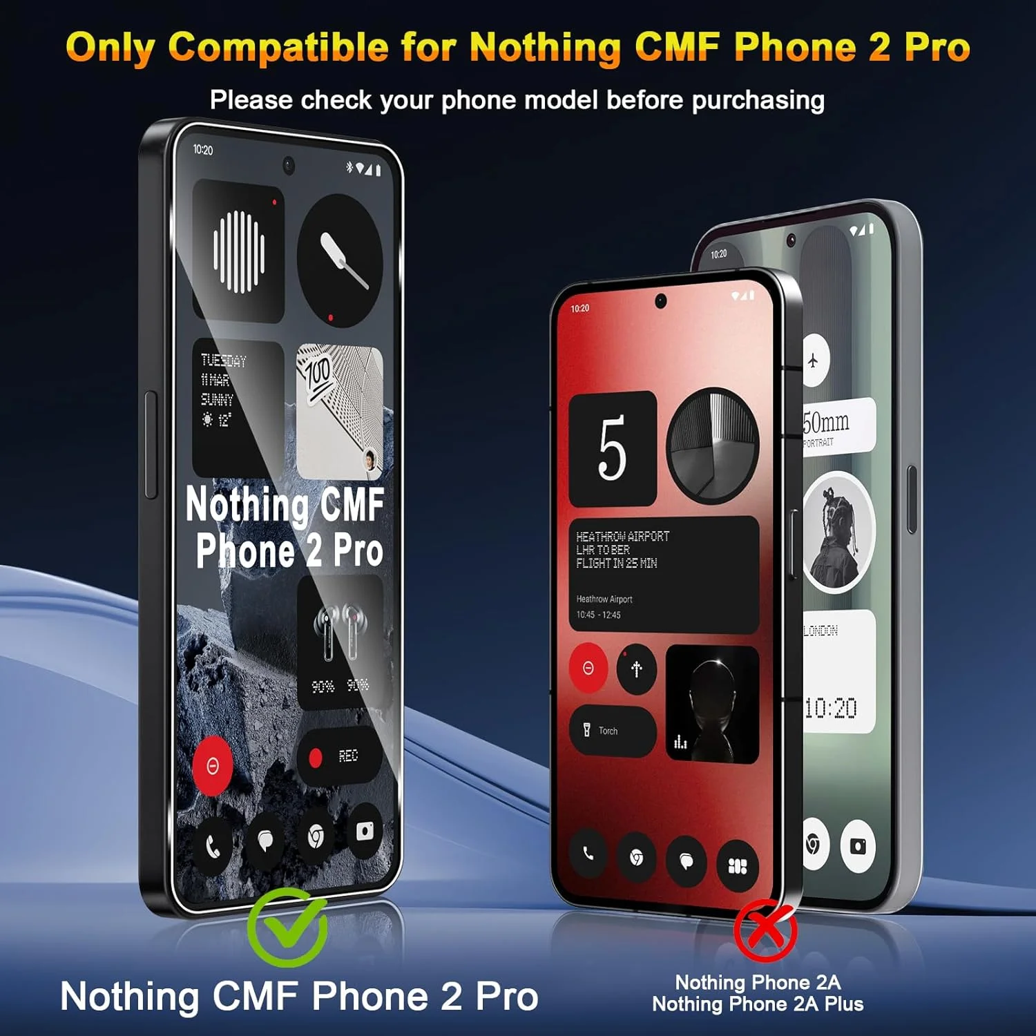محافظ صفحه نمایش شیشه ای QULLOO برای گوشی Nothing CMF Phone 2 Pro، شامل 2 عدد محافظ صفحه نمایش و 2 عدد محافظ لنز دوربین عقب، فیلم محافظ با سختی 9H، وضوح HD و ضد خش محافظ صفحه نمایش شیشه ای QULLOO برای گوشی Nothing CMF Phone 2 Pro، شامل 2 عدد محافظ صفحه نمایش و 2 عدد محافظ لنز دوربین عقب، فیلم محافظ با سختی 9H، وضوح HD و ضد خش