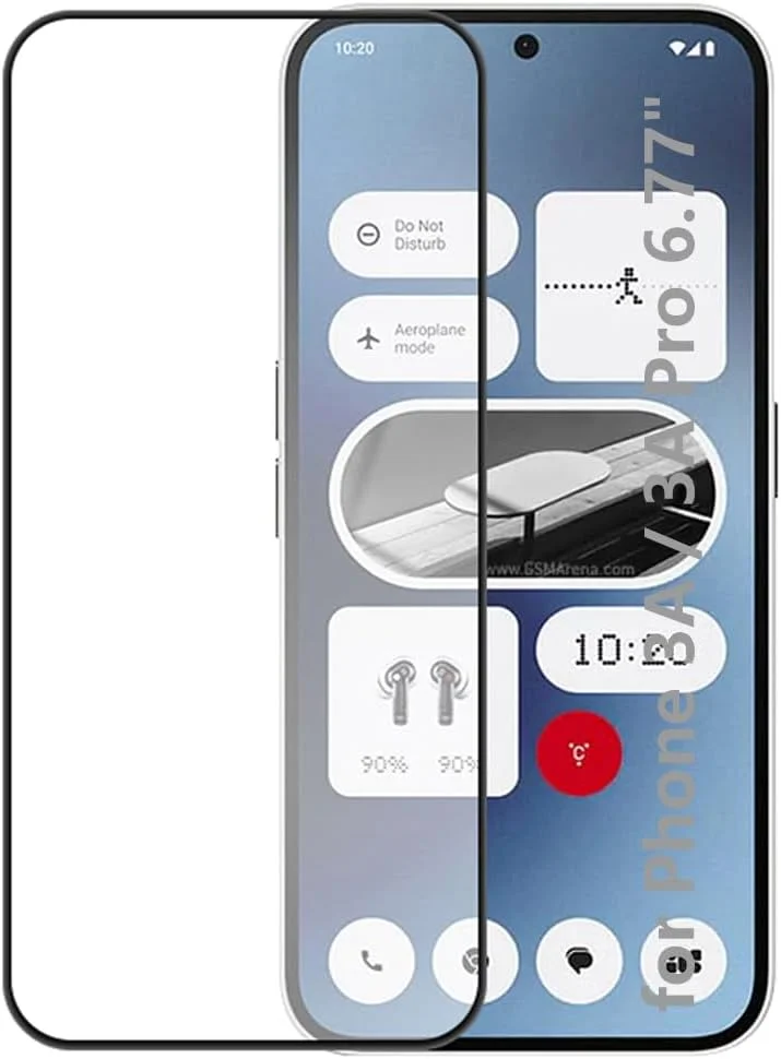 محافظ صفحه نمایش Kepuch سازگار با Nothing Phone 3A / 3A Pro 6.77 اینچ - شیشه حرارت دیده 2 عددی