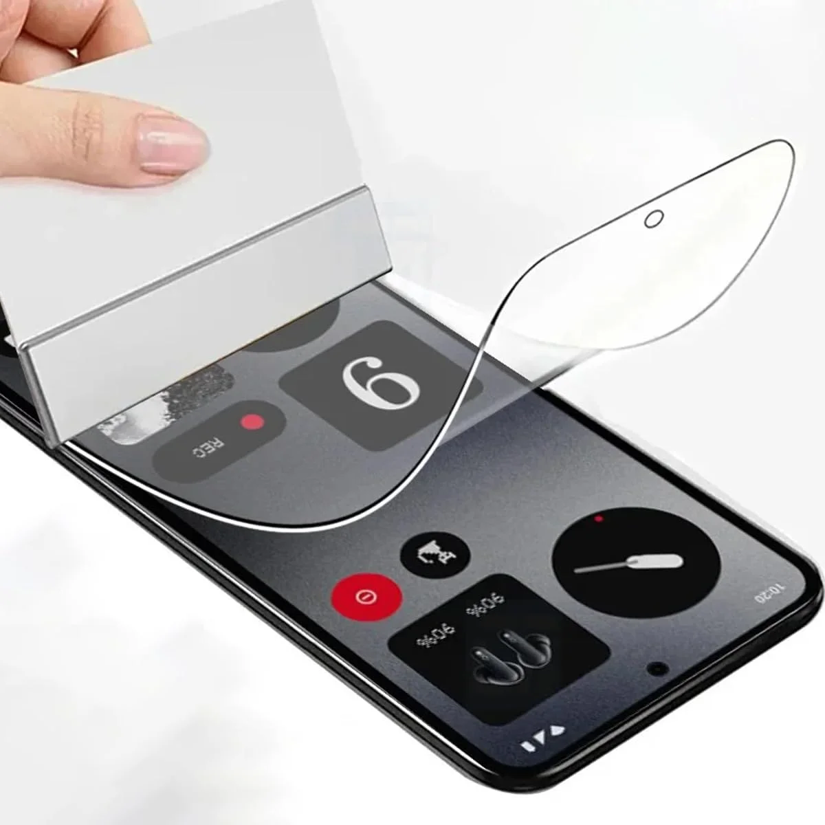 محافظ صفحه نمایش هیدروژلی SRSRROP برای گوشی ناتینگ CMF Phone 1 (6.67 اینچ) [غیر شیشه حرارت دیده]، محافظ صفحه نمایش TPU نرم شفاف HD 3 عددی