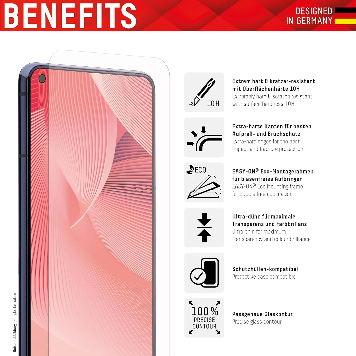 محافظ صفحه نمایش شیشه ای حرارت دیده 2D شفاف (10H) دیسپلکس برای ناتینگ فون (1)، فریم نصب سازگار با محیط زیست، شیشه حرارت دیده، فیلم محافظ ضد خش، سازگار با قاب