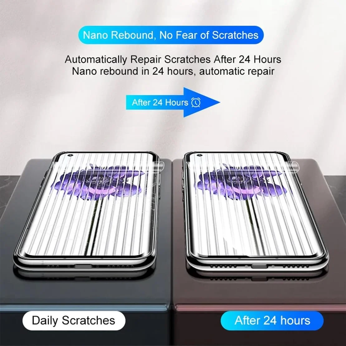 محافظ صفحه نمایش هیدروژلی SRSRROP برای گوشی ناتینگ CMF Phone 1 (6.67 اینچ) [غیر شیشه حرارت دیده]، محافظ صفحه نمایش TPU نرم شفاف HD 3 عددی