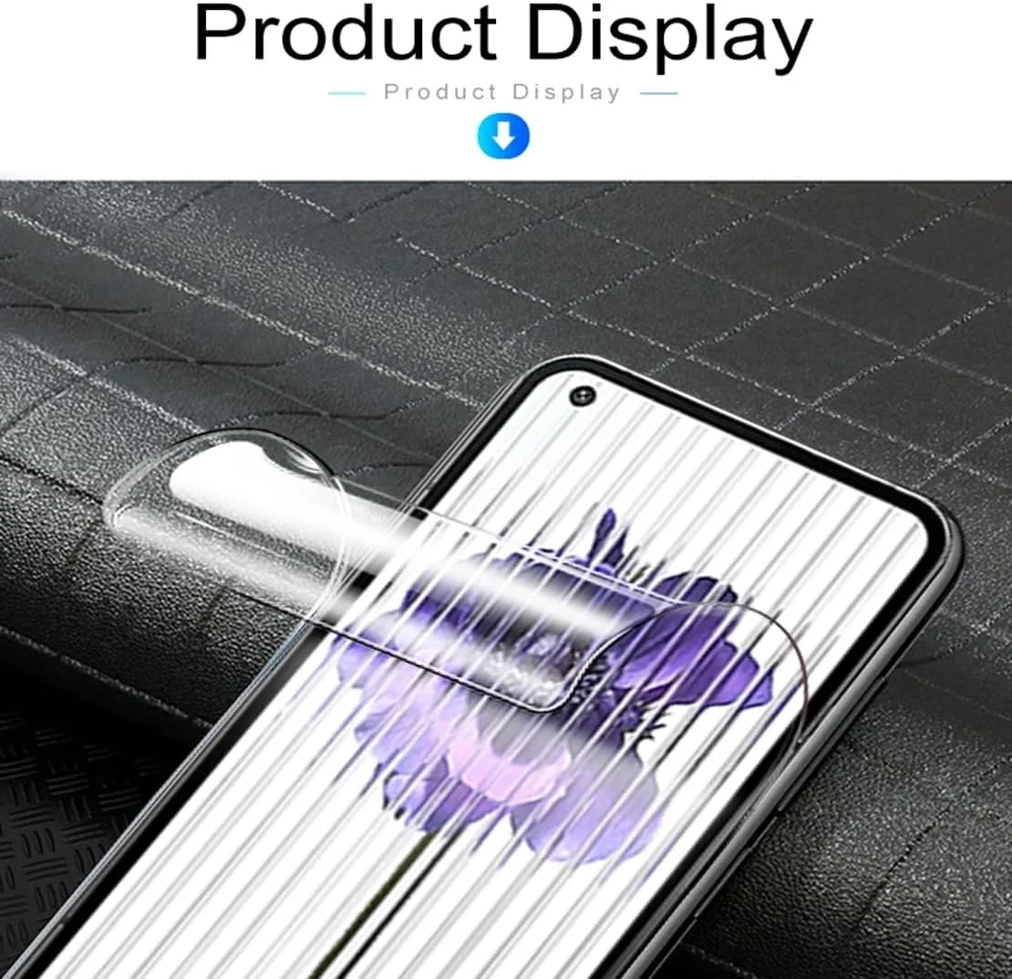 محافظ صفحه نمایش هیدروژلی SRSRROP برای گوشی ناتینگ CMF Phone 1 (6.67 اینچ) [غیر شیشه حرارت دیده]، محافظ صفحه نمایش TPU نرم شفاف HD 3 عددی