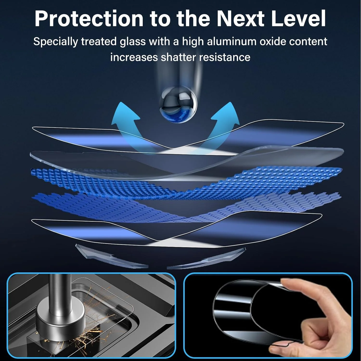 محافظ صفحه نمایش شیشه ای حرارت دیده Haofun، 2 عدد برای گوشی Nothing CMF Phone 1 و 2 عدد محافظ لنز دوربین عقب، 0.33 میلی متر، سختی 9H، ضد خش، محافظ شیشه ای HD