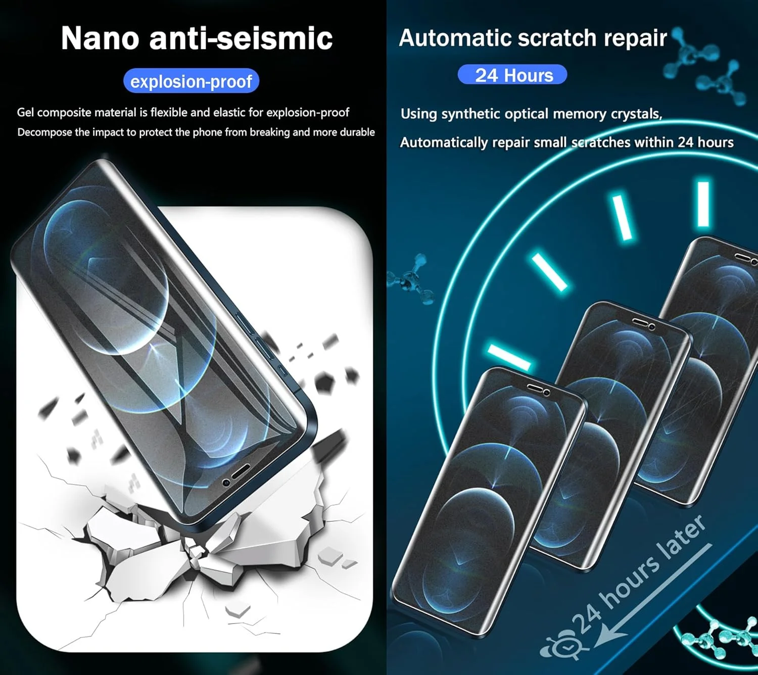 بسته 2 عددی محافظ صفحه نمایش مات هیدروژلی ضد اثر انگشت برای ناتینگ فون (3) 5G سایز 6.67 اینچ، فیلم محافظ ضد تابش نور با حساسیت بالا، ضد انفجار، محافظ صفحه نمایش TPU انعطاف پذیر، غیر شیشه ای بسته 2 عددی محافظ صفحه نمایش مات هیدروژلی ضد اثر انگشت برای ناتینگ فون (3) 5G سایز 6.67 اینچ، فیلم محافظ ضد تابش نور با حساسیت بالا، ضد انفجار، محافظ صفحه نمایش TPU انعطاف پذیر، غیر شیشه ای