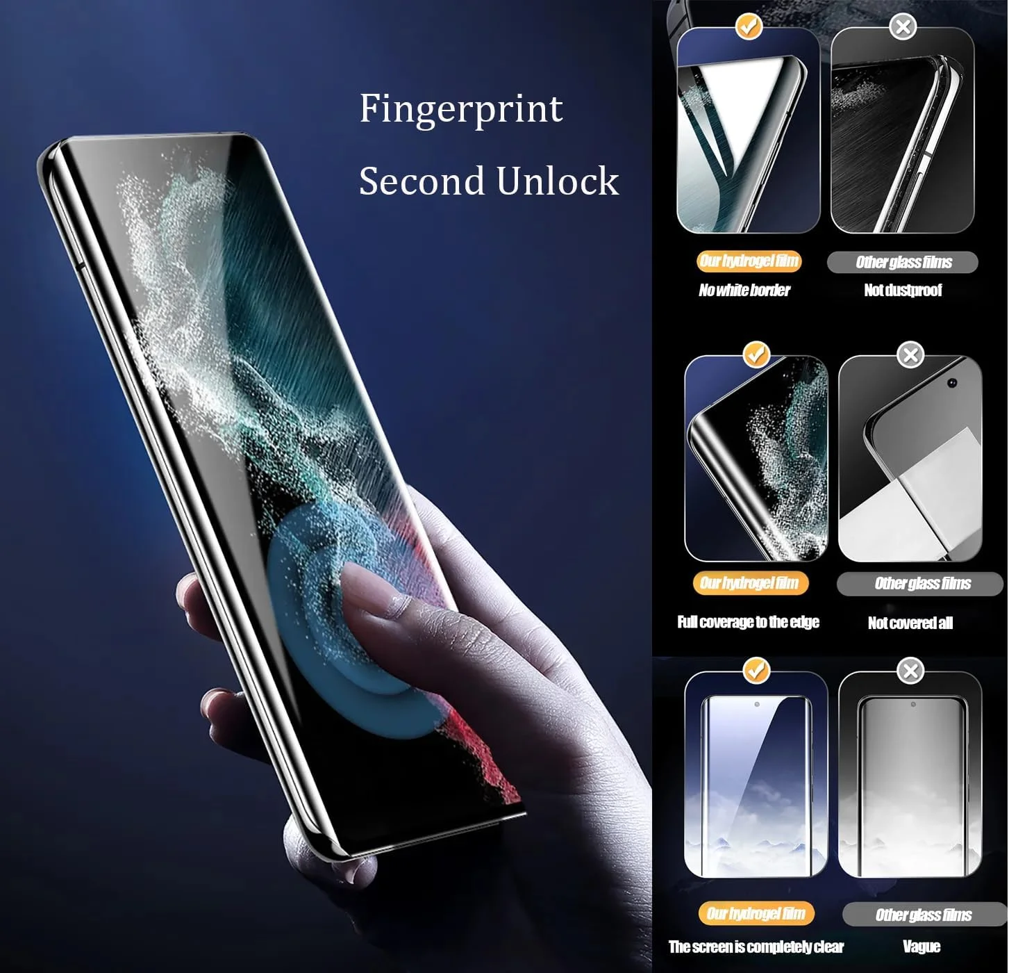 محافظ صفحه نمایش هیدروژلی با حساسیت بالا Renwox برای Nothing Phone (3) / Phone3 5G 6.67 اینچ، محافظ صفحه نمایش شفاف HD انعطاف پذیر، ضد انفجار، ضد اثر انگشت، فیلم هیدرولیک بسته 2 عددی محافظ صفحه نمایش هیدروژلی با حساسیت بالا Renwox برای Nothing Phone (3) / Phone3 5G 6.67 اینچ، محافظ صفحه نمایش شفاف HD انعطاف پذیر، ضد انفجار، ضد اثر انگشت، فیلم هیدرولیک بسته 2 عددی