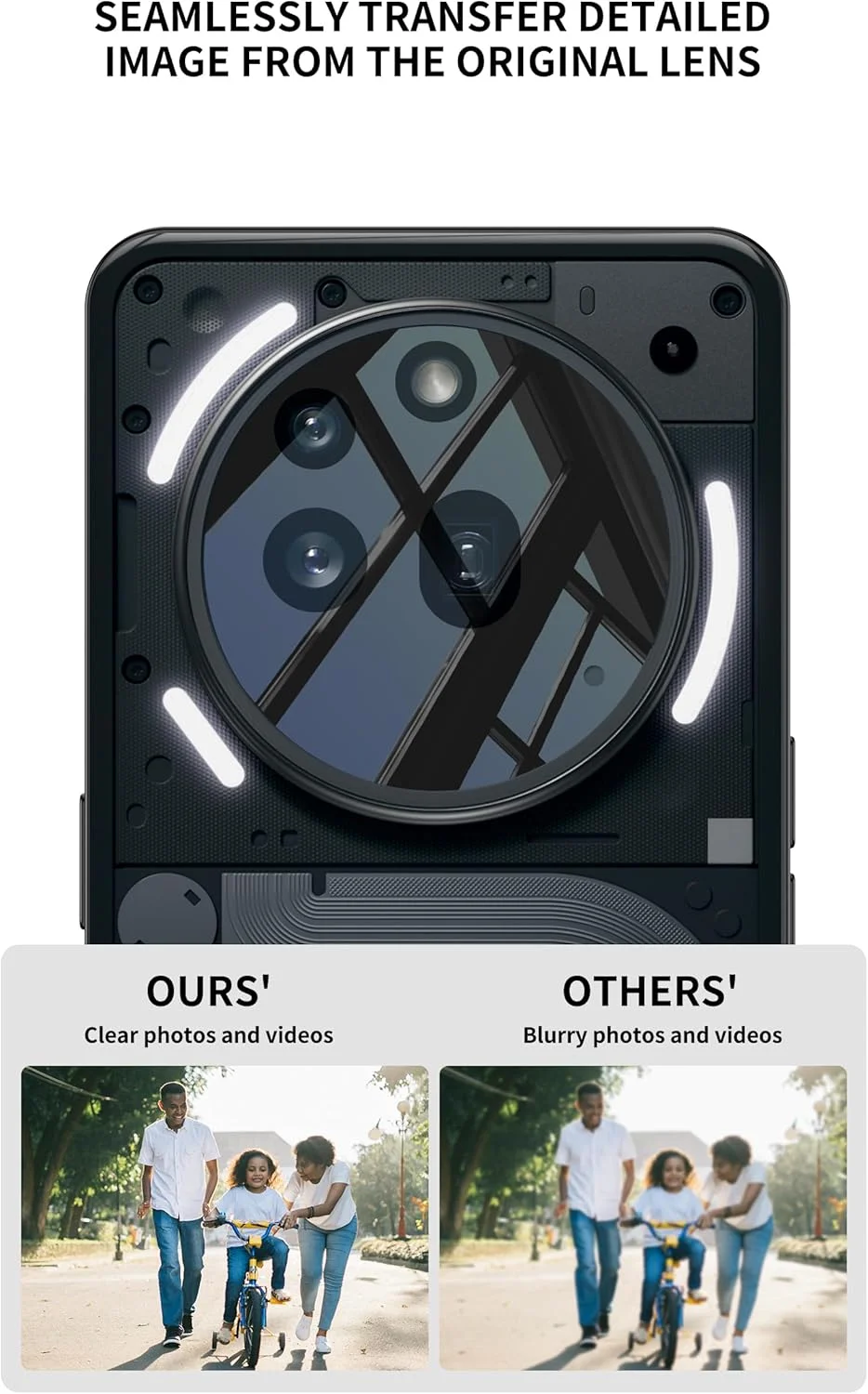 محافظ لنز دوربین TINGYR سازگار با Nothing Phone 3a Pro، (2 عدد) محافظ دوربین HD ضد خش و ضد اثر انگشت با محافظت کامل برای Nothing Phone 3a Pro