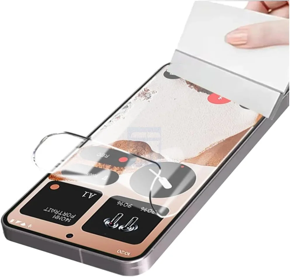 محافظ صفحه نمایش هیدروژلی Snailcanfly برای گوشی Nothing Phone (3) 5G با صفحه نمایش 6.67 اینچی، محافظ صفحه نمایش انعطاف پذیر هیدروژلی، فیلم نرم TPU، پوشش فیلم، باز کردن قفل اثر انگشت، غیر شیشه ای حرارت دیده، بسته 2 عددی