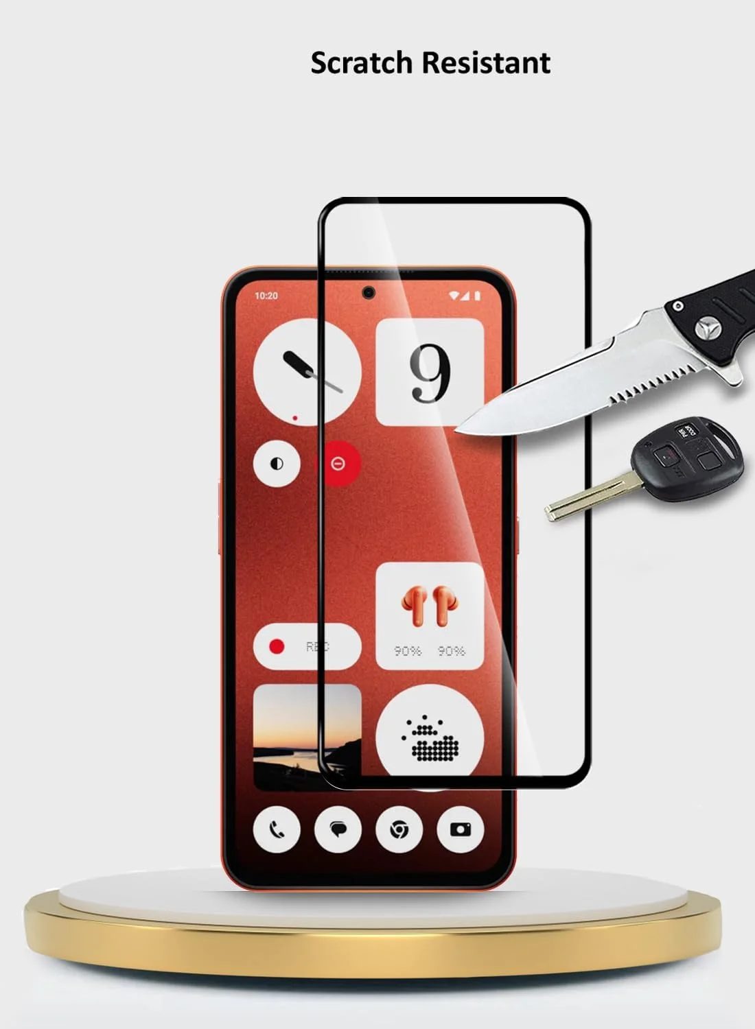 محافظ صفحه نمایش شیشه ای حرارت دیده فول چسب WTECH Nothing CMF Phone 1 5G 2024 سری Premium E2E با پوشش کامل - شفاف/مشکی