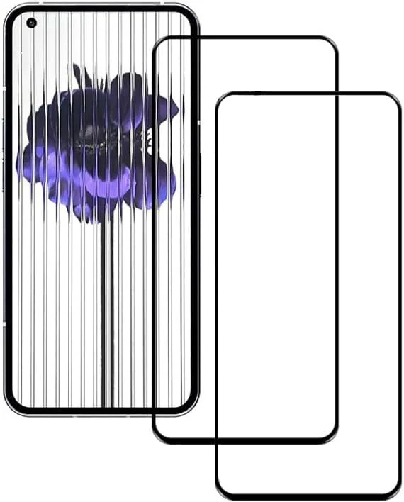 محافظ صفحه نمایش شیشه ای حرارت دیده سازگار با Nothing Phone 2A، بسته 2 عددی