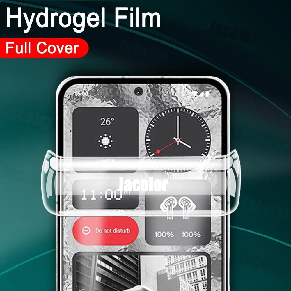 محافظ صفحه نمایش هیدروژلی TMahhbid [2 عدد] برای Nothing Phone 3 5G، فیلم محافظ TPU نرم و شفاف [HD] [بدون شیشه حرارت دیده]