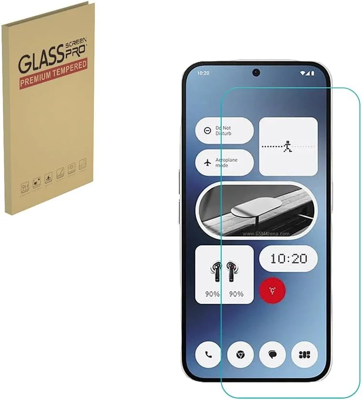 محافظ صفحه نمایش شیشه ای تمپرد HYGMOCC طراحی شده برای ناتینگ فون 2A (2A)، شفافیت HD، سختی 9H، ضد خش، سازگار با قاب (بسته 1 عددی)