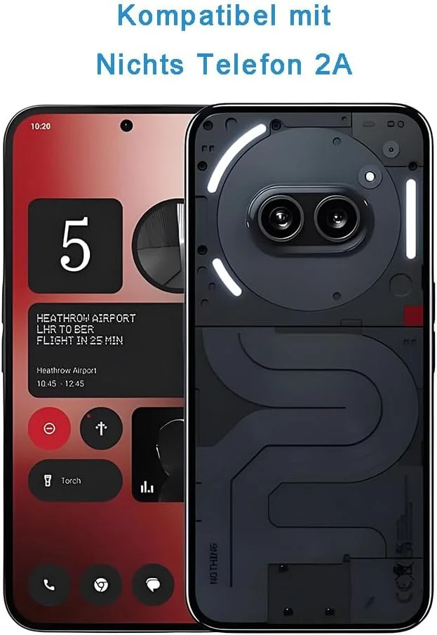 محافظ صفحه نمایش شیشه ای تمپرد HYGMOCC طراحی شده برای ناتینگ فون 2A (2A)، شفافیت HD، سختی 9H، ضد خش، سازگار با قاب (بسته 1 عددی)