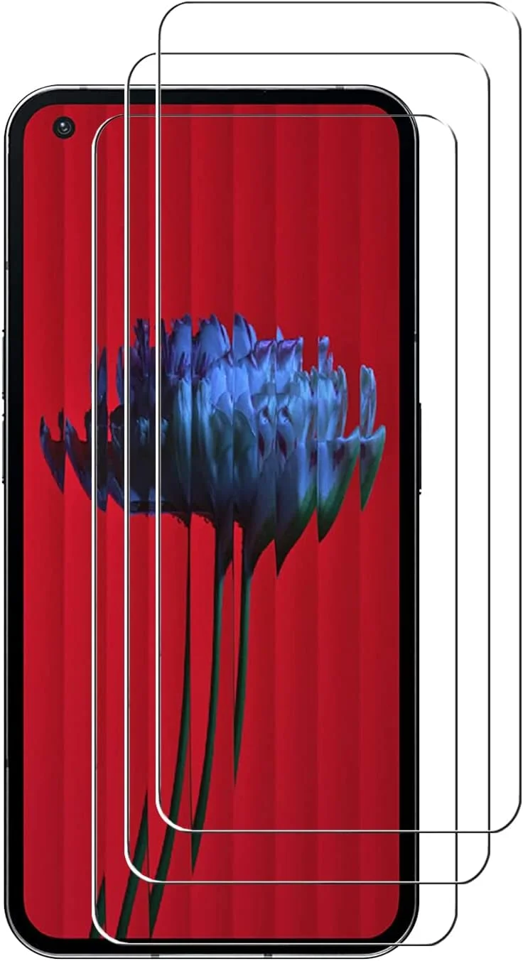 [3 Pack] ZMONE Tempered Glass for Nothing Phone 1 Screen Protector,9H Hardness High Definition Clear Scratch Resistant Bubble Free Anti-Fingerprints