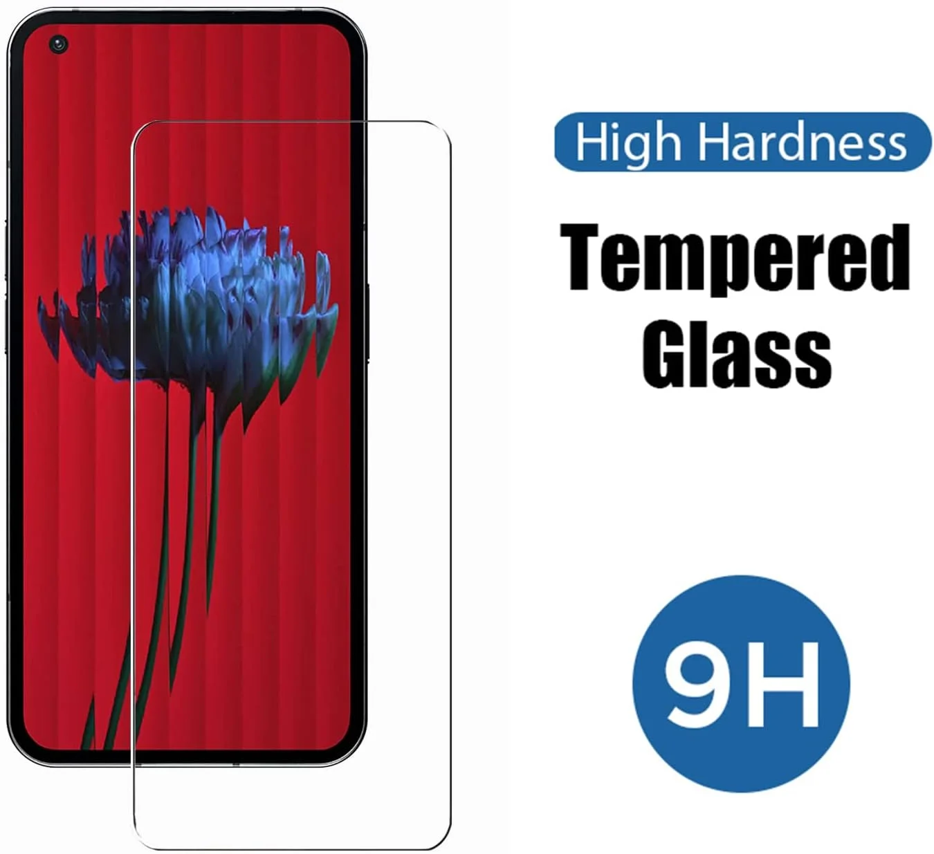 [3 Pack] ZMONE Tempered Glass for Nothing Phone 1 Screen Protector,9H Hardness High Definition Clear Scratch Resistant Bubble Free Anti-Fingerprints