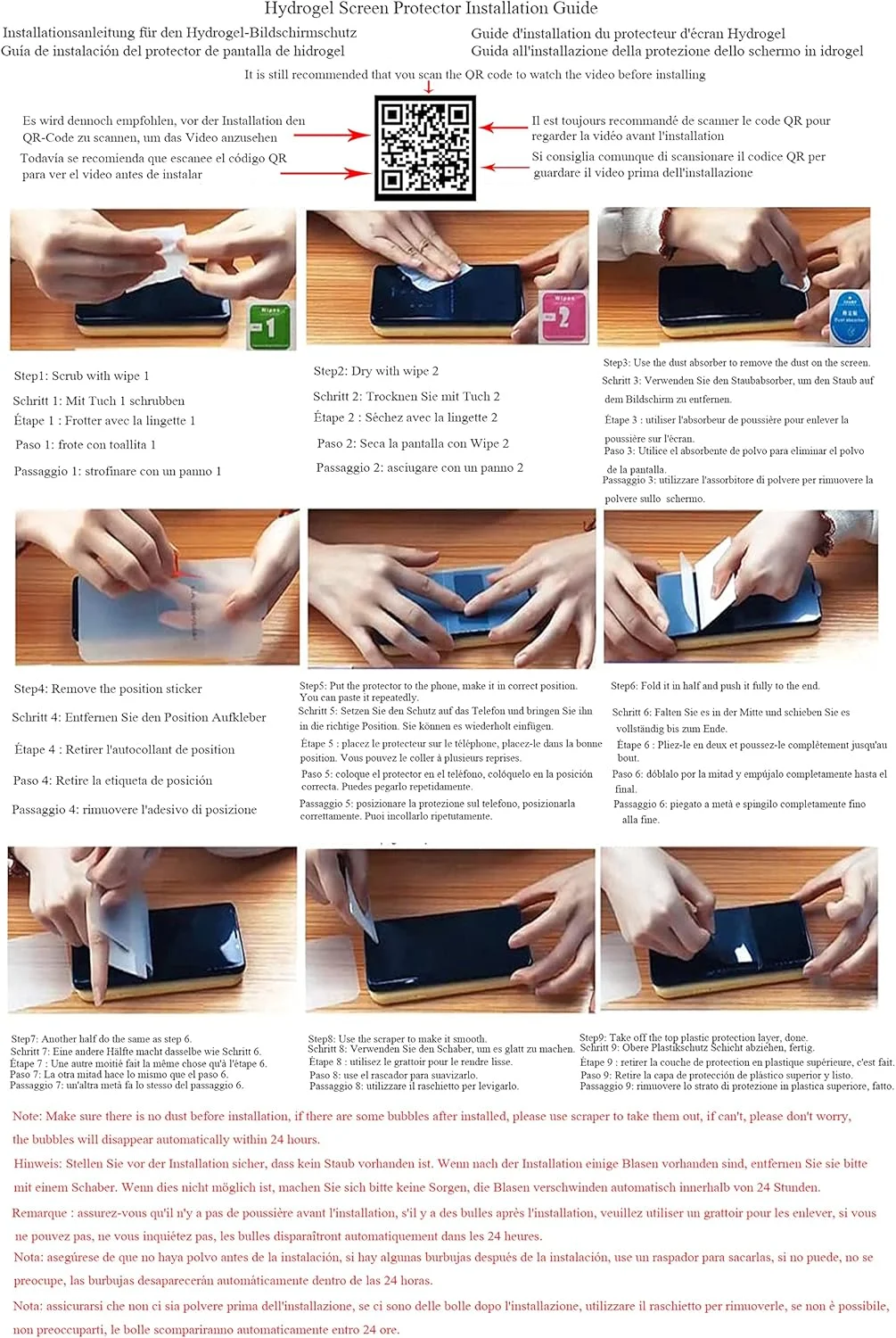 محافظ صفحه نمایش انعطاف پذیر جلویی CUFEREDU، دو عدد، مناسب برای ناتینگ فون (1) 6.55 اینچ، فیلم هیدروژل سه بعدی، TPU شفاف، حساس به لمس، باز کردن قفل با اثر انگشت، غیر شیشه حرارت دیده