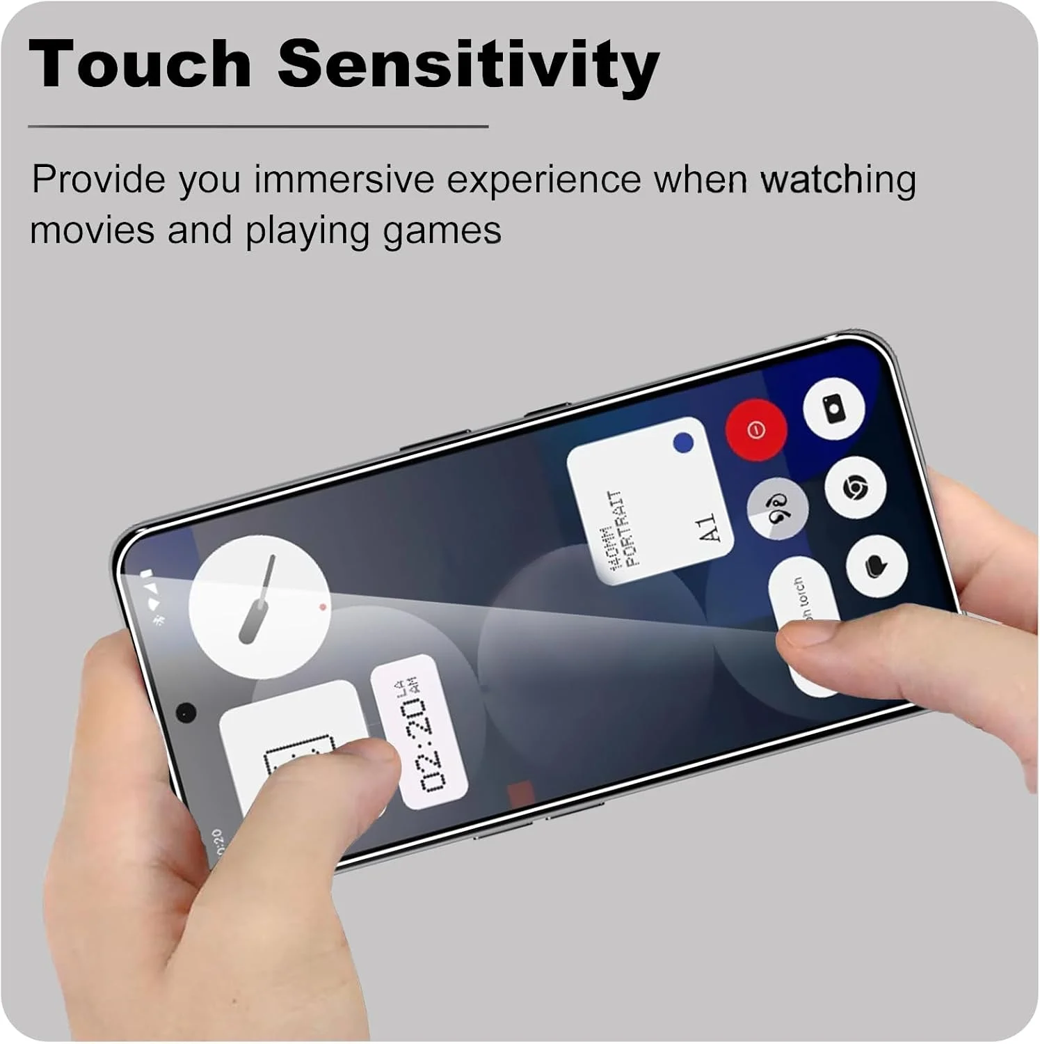 محافظ صفحه نمایش KZIOACSH برای ناتینگ CMF Phone 2 Pro/Phone 3a/3a Pro، بسته 2 عددی، شیشه حرارت دیده محافظ ضد خش با سختی 9H، فوق العاده باریک، HD شفاف، پوشش اولئوفوبیک، ضد اثر انگشت