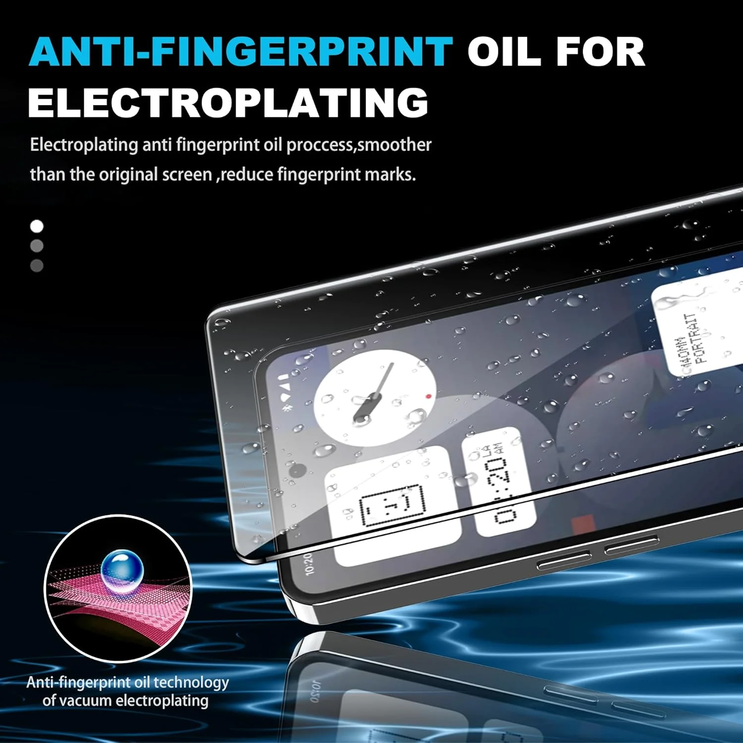 محافظ صفحه نمایش FDHYFGDY 2 + 2 عددی شیشه ای برای ناتینگ فون 3a Pro، محافظ دوربین و محافظ صفحه نمایش شیشه ای، سختی 9H، محافظ صفحه نمایش HD ضد حباب