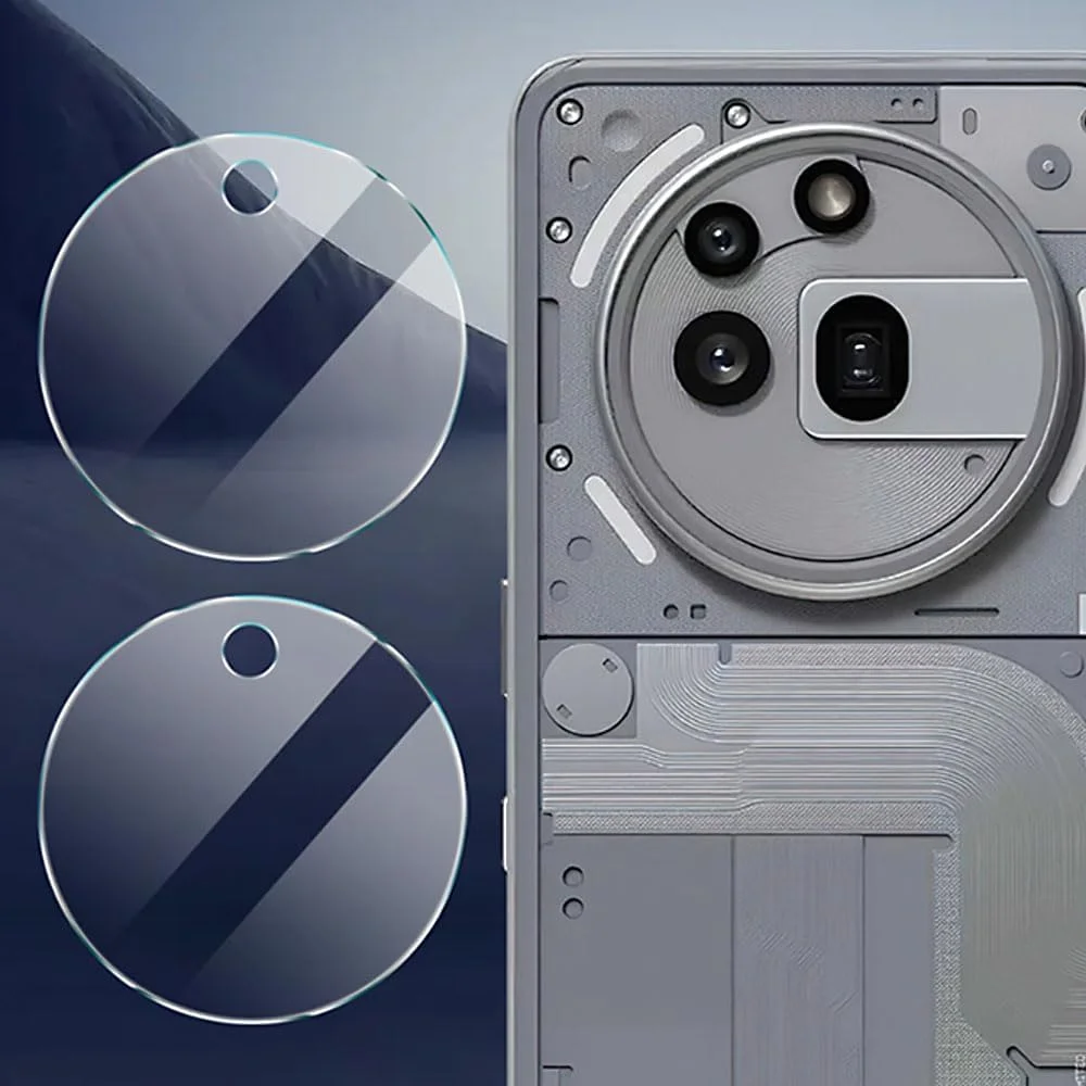 محافظ صفحه نمایش سازگار با Nothing Phone 3a Pro از QJONSIU، [2 عدد] محافظ صفحه نمایش تمام صفحه، [2 عدد] محافظ لنز دوربین شیشه ای حرارت دیده شفاف HD، [ضد خش]