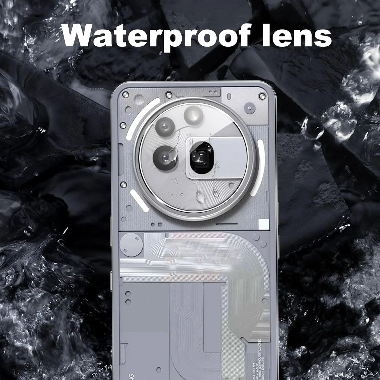 محافظ لنز دوربین گوشی ناتینگ فون (3a) پرو Suttkue، [ضد خش] [نصب آسان] سازگار با قاب، کیفیت بالا، شیشه حرارت دیده، [بسته 4 عددی]