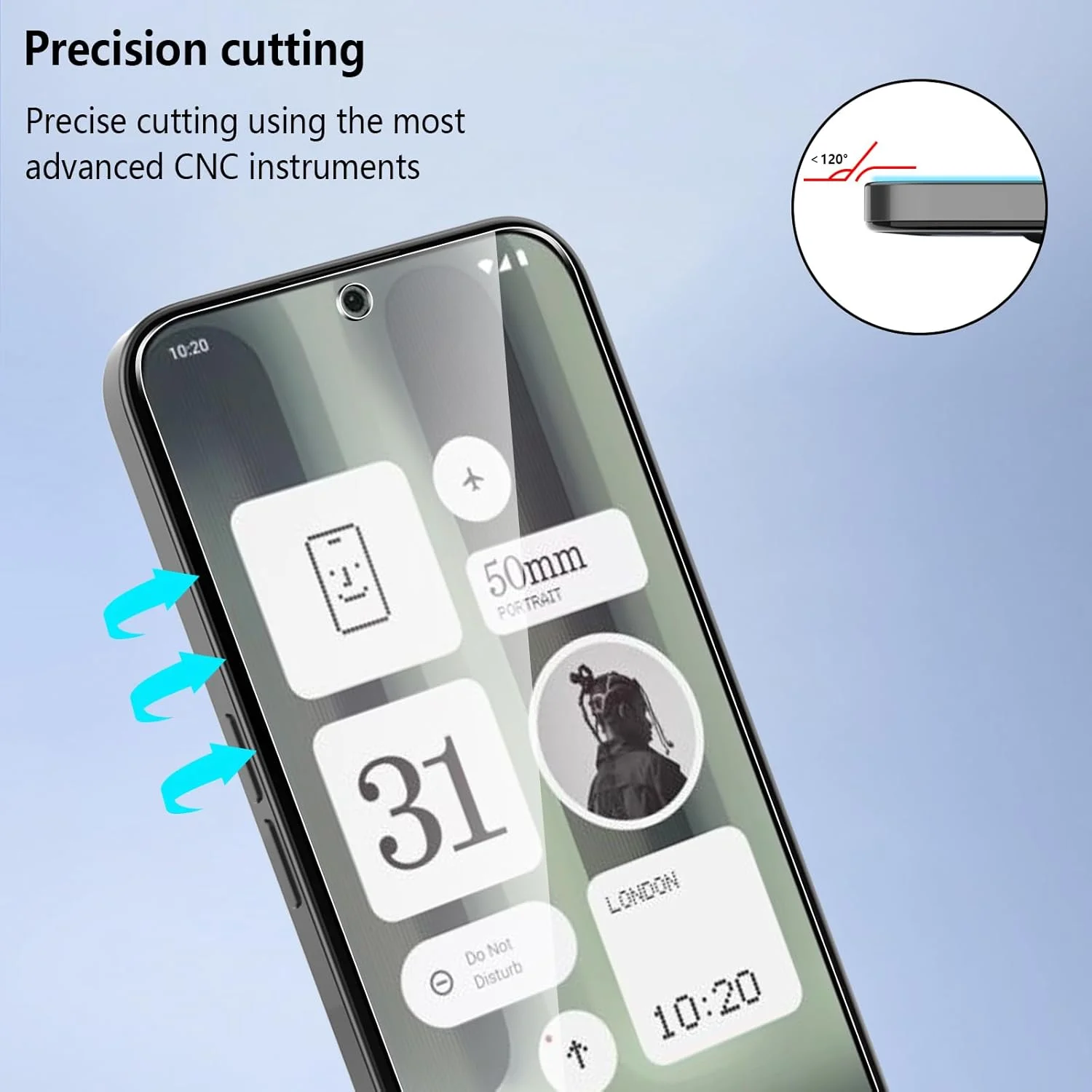 محافظ صفحه نمایش شیشه ای حرارت دیده پولاچی، 4 عدد، مناسب برای ناتینگ فون (2A) / (2nd Plus)، سختی 9H، بدون حباب، نصب آسان، حساسیت بالا