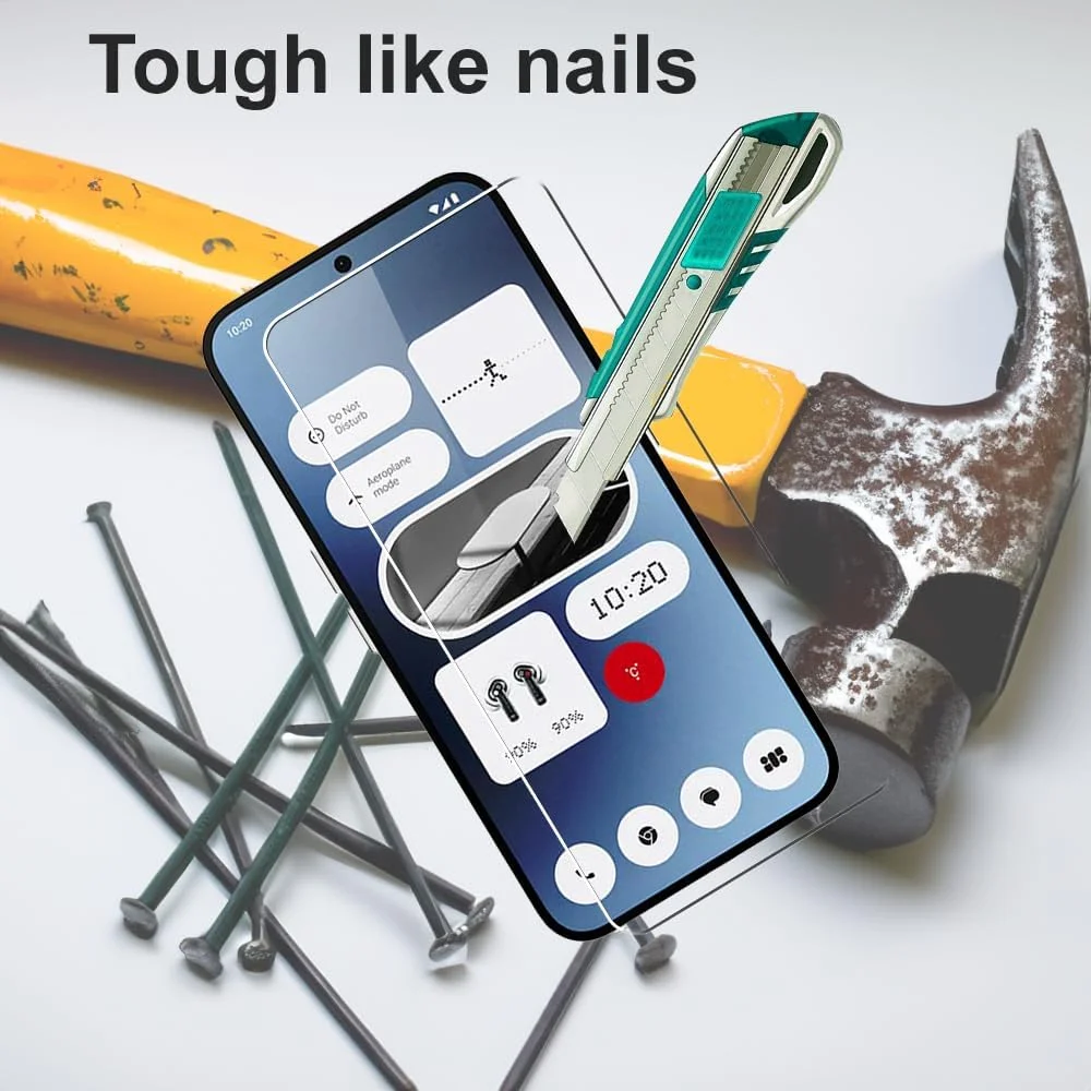 SDTEK بسته 2 عددی محافظ شیشه ای برای ناتینگ فون 2A، فیلم شیشه ای محافظ صفحه نمایش شیشه حرارت دیده