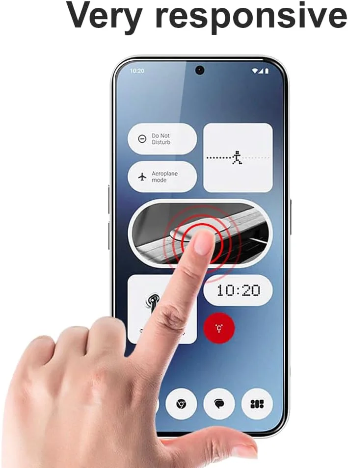 SDTEK بسته 2 عددی محافظ شیشه ای برای ناتینگ فون 2A، فیلم شیشه ای محافظ صفحه نمایش شیشه حرارت دیده