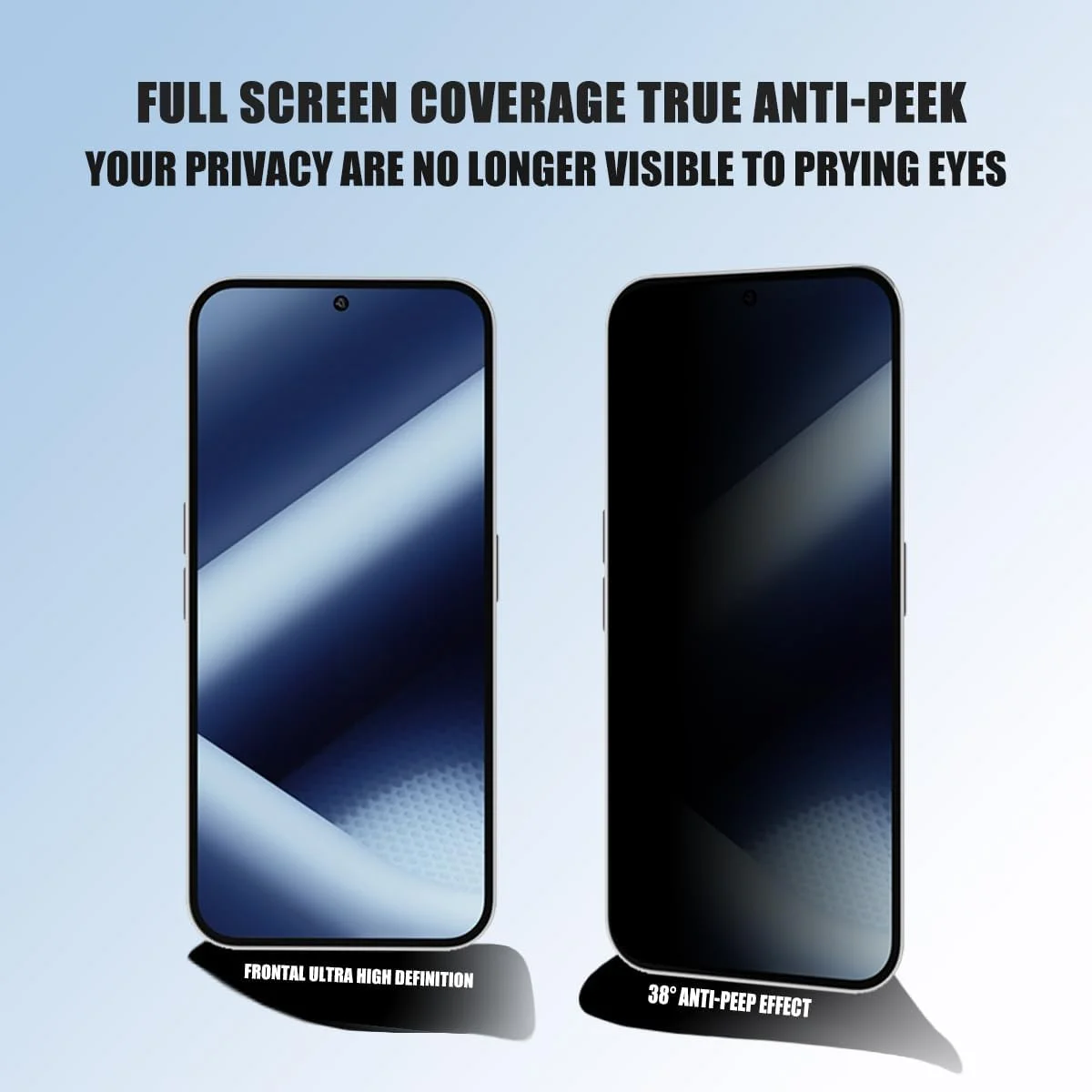 محافظ صفحه نمایش حریم خصوصی Bekiikoo برای Nothing Phone 2A، فیلم ضد جاسوسی، محافظت از حریم خصوصی، پوشش کامل سه بعدی، محافظ صفحه نمایش شیشه ای تمپر شده برای Nothing Phone 2A